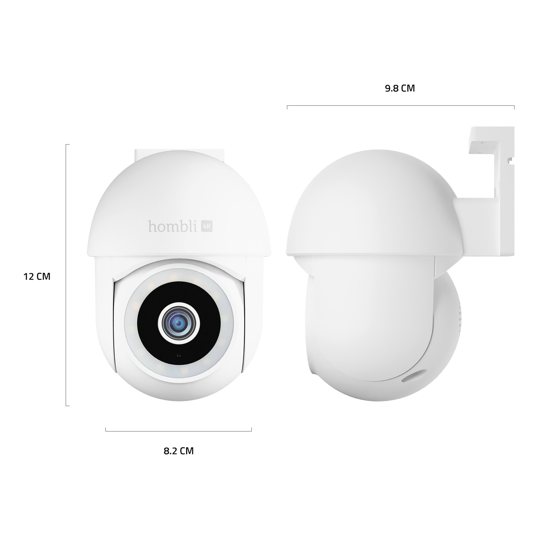 Hombli Überwachungskamera »Pan & Tilt Cam 4K«, Außenbereich