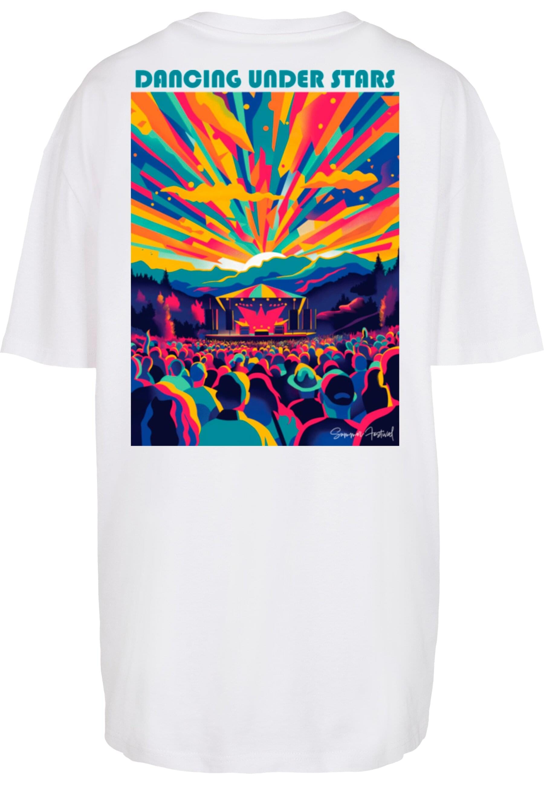Merchcode T-Shirt »Merchcode Ladies Dance Under Stars Oversized Tee«, (1 tlg.)