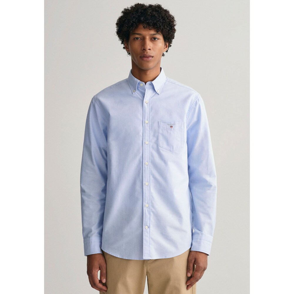 Gant Langarmhemd »Oxford«, mit Logostickerei auf der Brusttasche kaufen