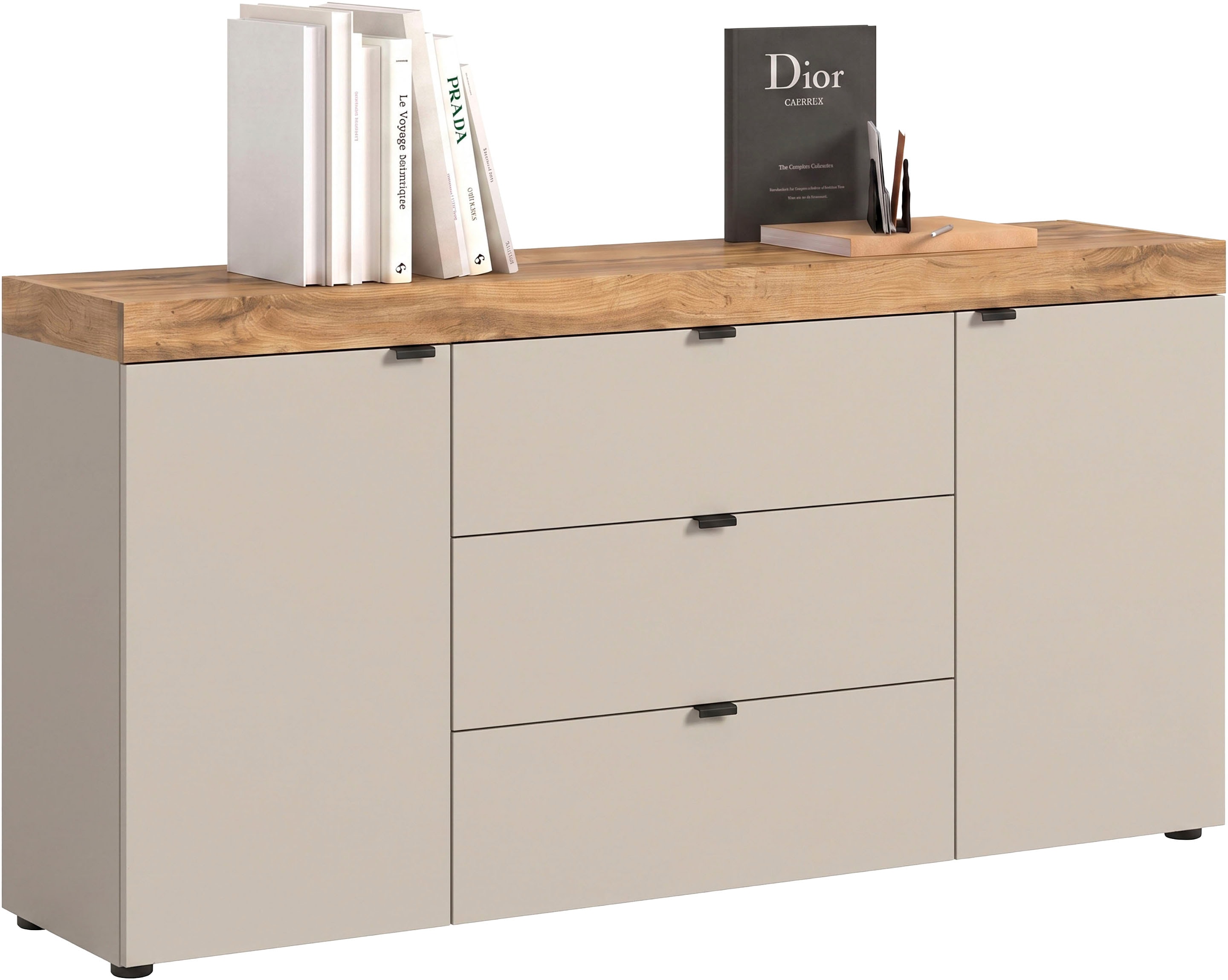 OTTO home Sideboard "MAMBO II, Breite 160cm, 2 Türen, 3 Schubkästen, 4 Fächer" 1 Stk. tlg. Kommode, Anrichte, Wohnzimmer, Schlafzimmer