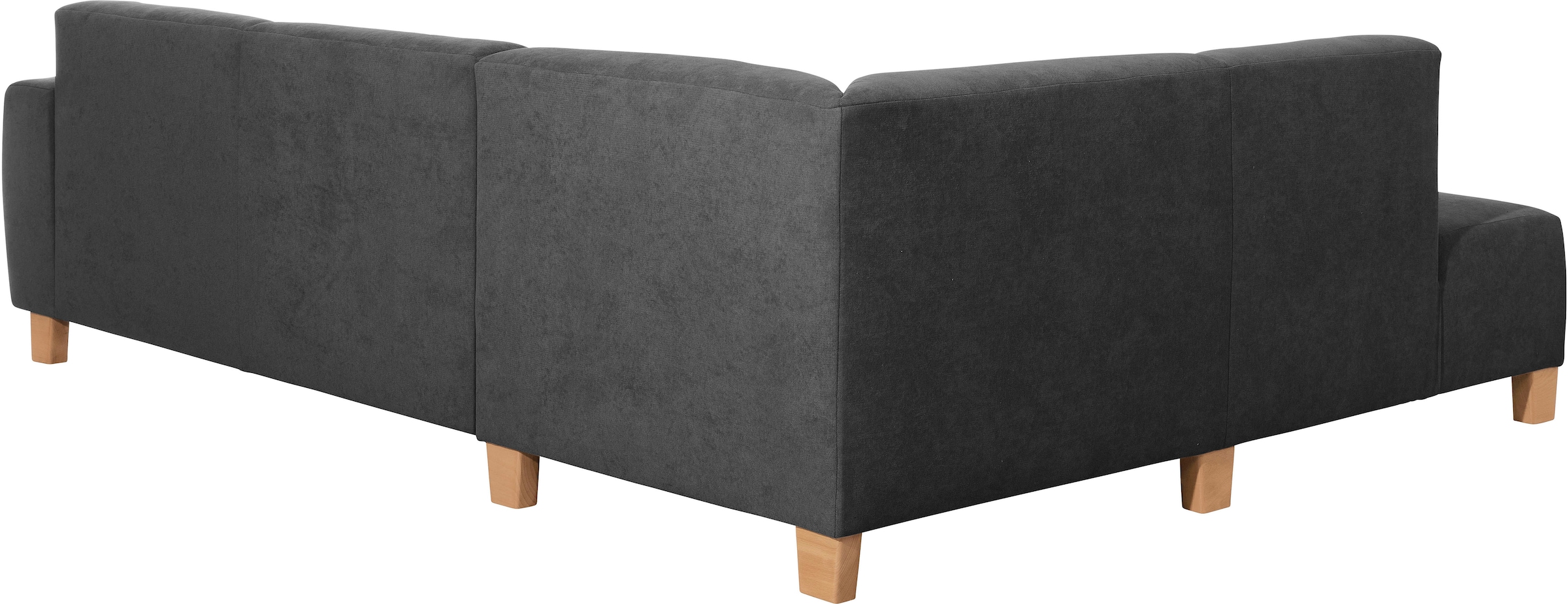Max Winzer® Ecksofa »Blackpool modern, mittlere Sitzhärte mit hochwertiger Schaumpolsterung«, Lounge-Charakter durch niedrigen, leicht gewölbten Rücken