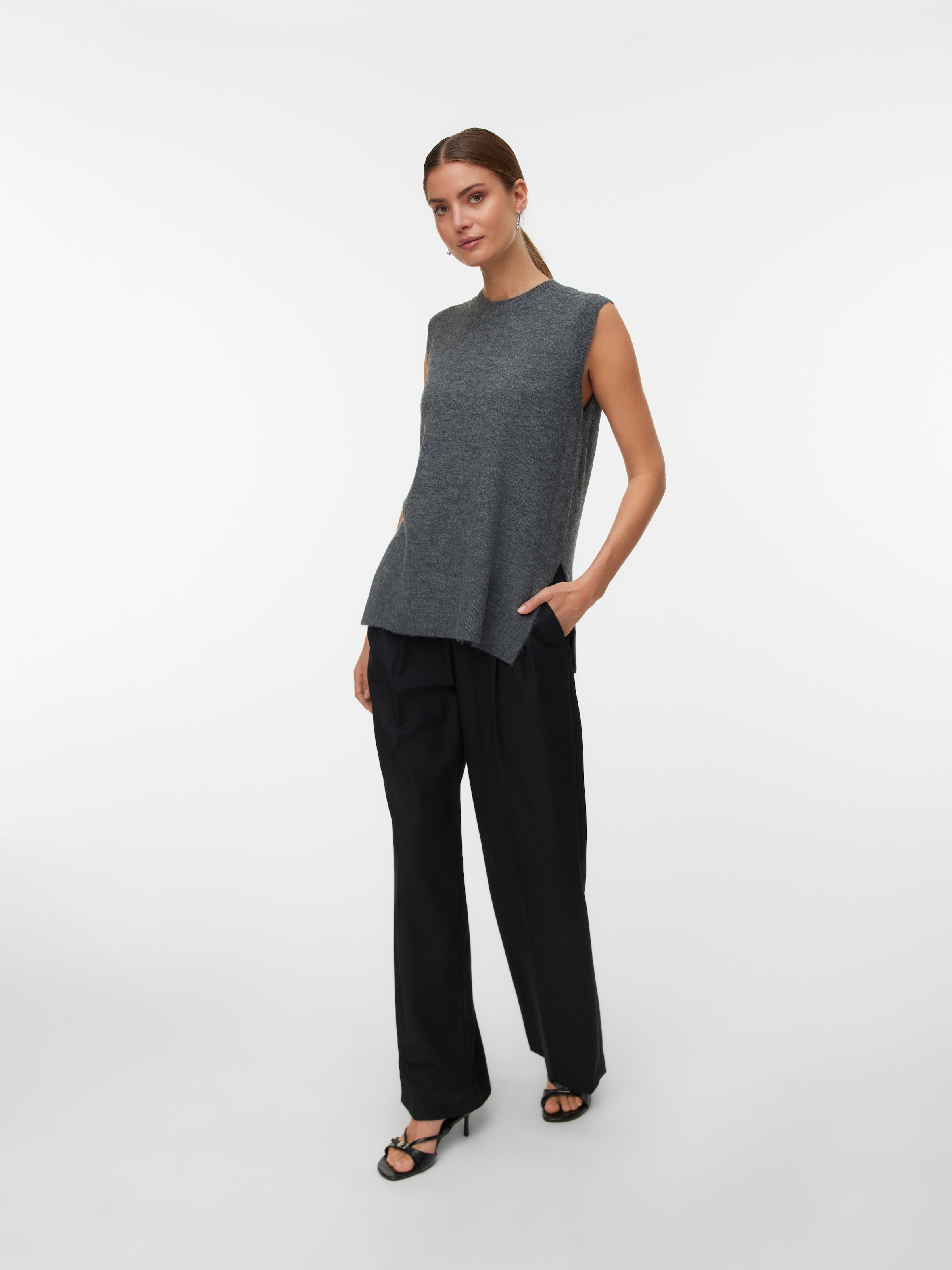 Vero Moda Pullunder »VMLEFILE SL O-NECK PULLOVER NOOS«