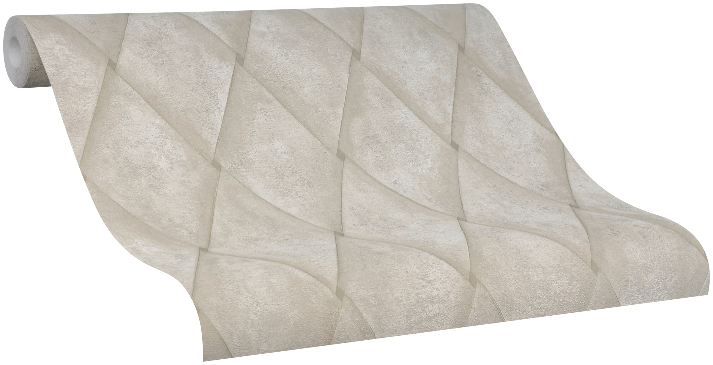 Marburg Vliestapete uni Raute, moderne Tapete für Wohnzimmer Schlafzimmer Küche