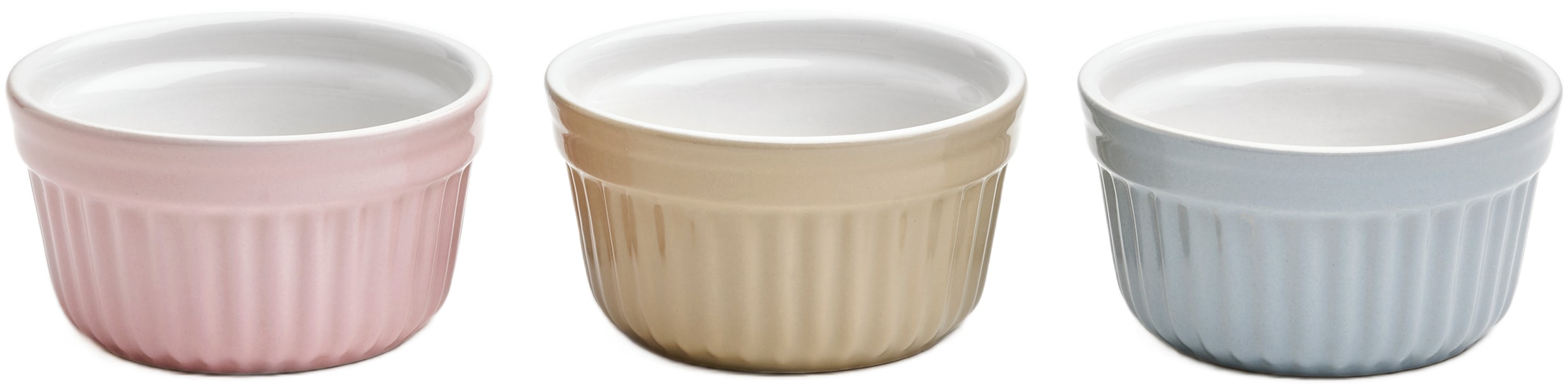 van Well Backform "Ragout-Förmchen, Ø 10 cm, aus Steingut, rosa/beige/grau, günstig online kaufen