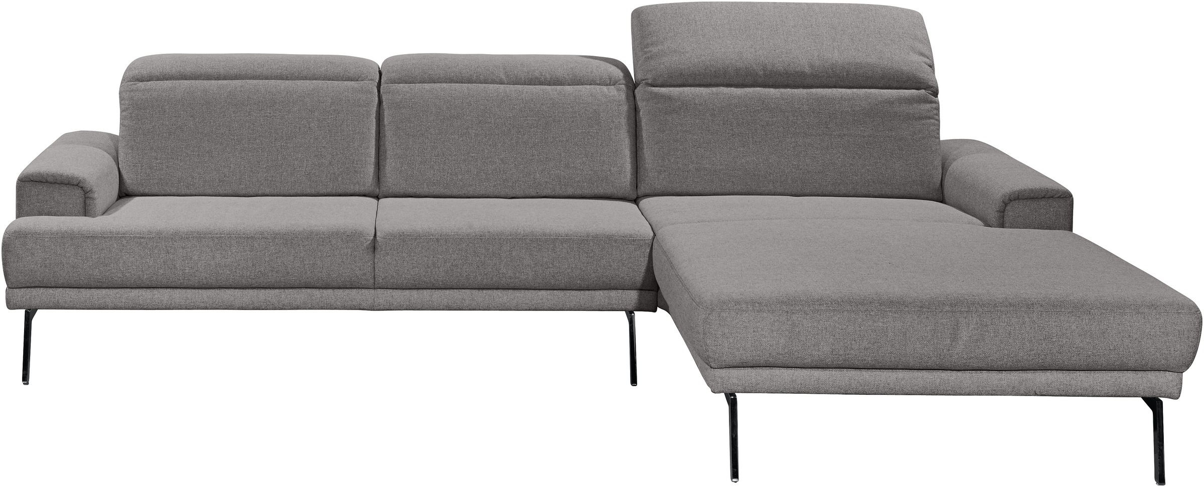 Thumbnail - Musterring Ecksofa "MR 4580" mit Kopf- und Sitztiefenverstellung, Metallfuß chrom, 288 x 193/220cm