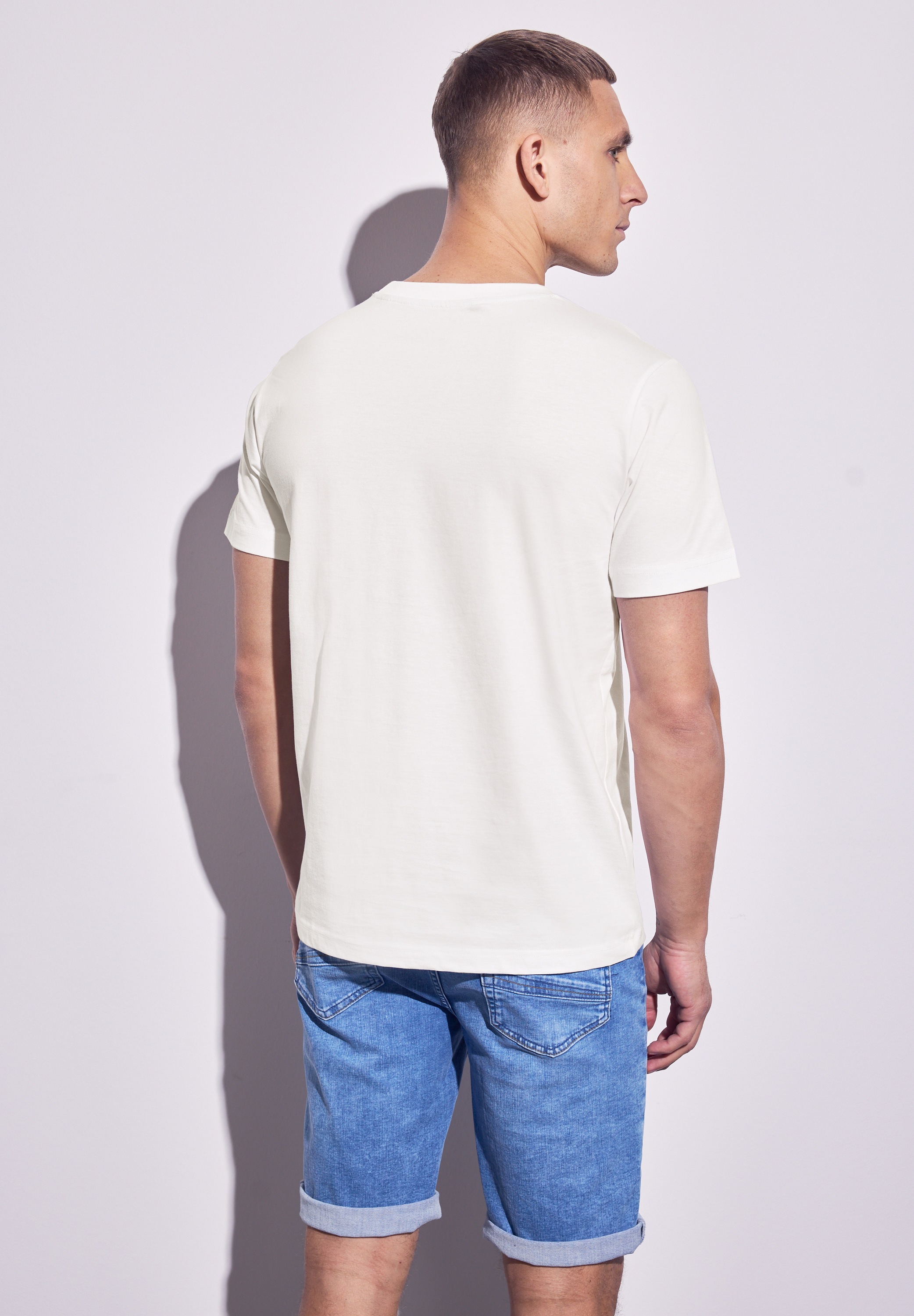 STREET ONE MEN T-Shirt, mit Rundhalsausschnitt