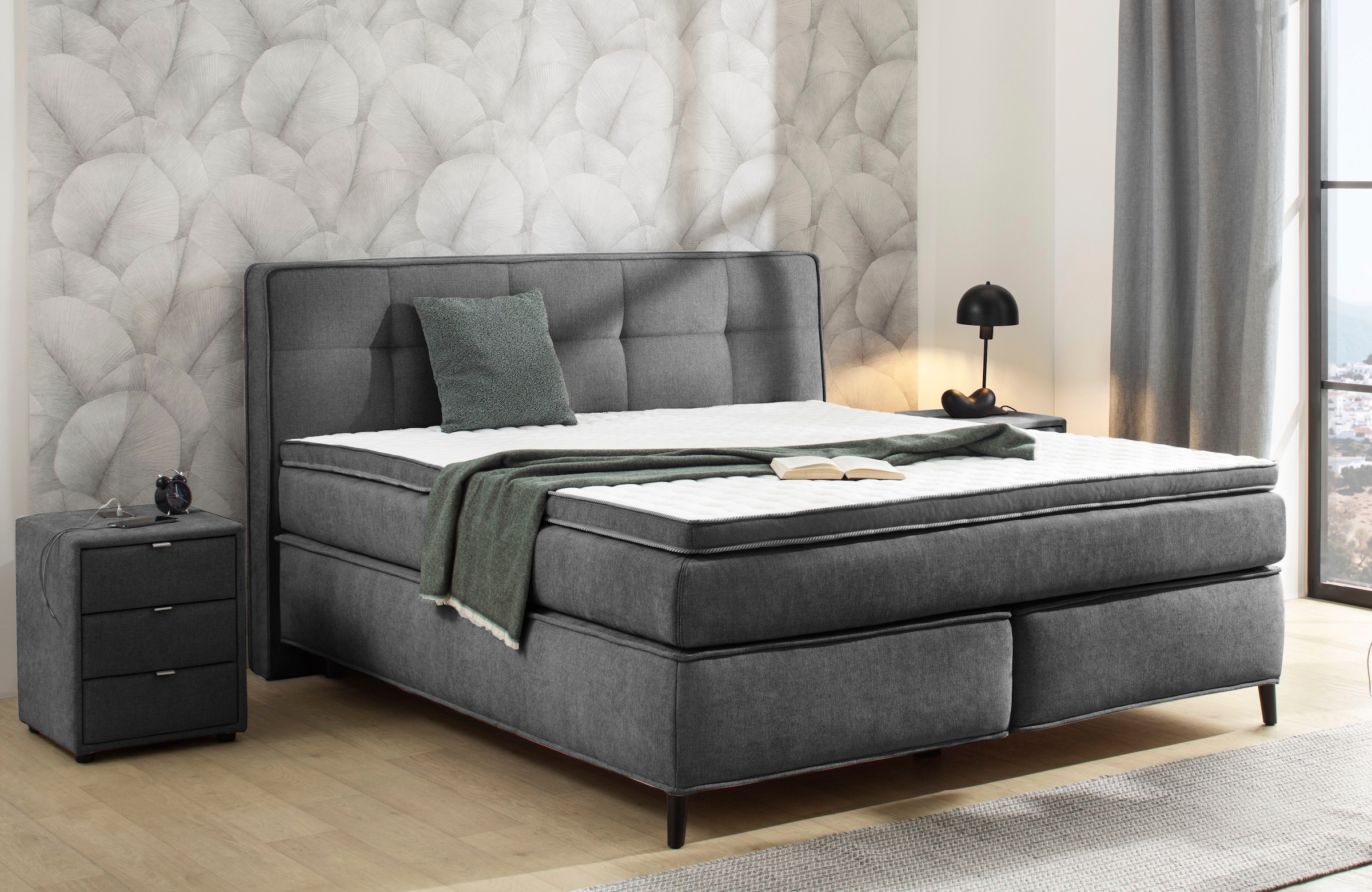 Jockenhöfer Gruppe Boxspringbett "Capello, 7-Zonen-TTFK-Matratze" KS-Topper günstig online kaufen