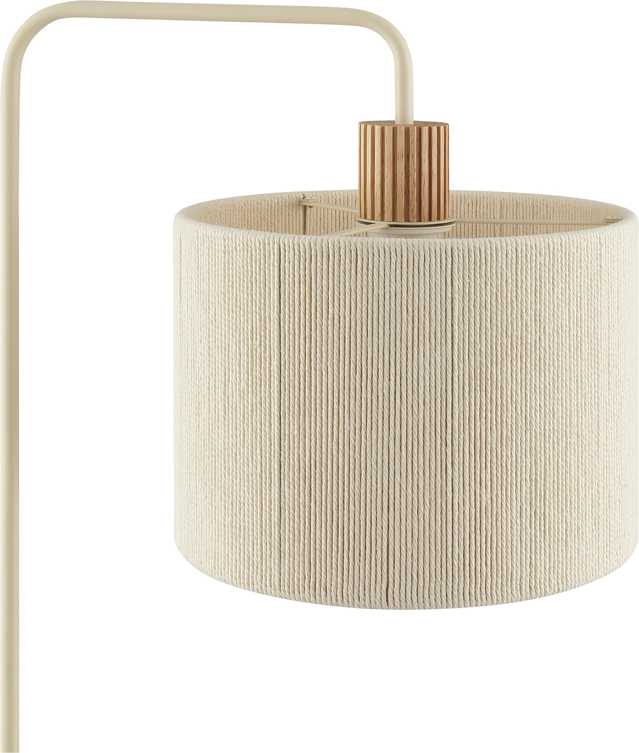 Brilliant Stehlampe »Arlo« E27 1 Stk. E27 Fassung, 160 x 44 x 28 cm, Holz/Textil/Metall, beige