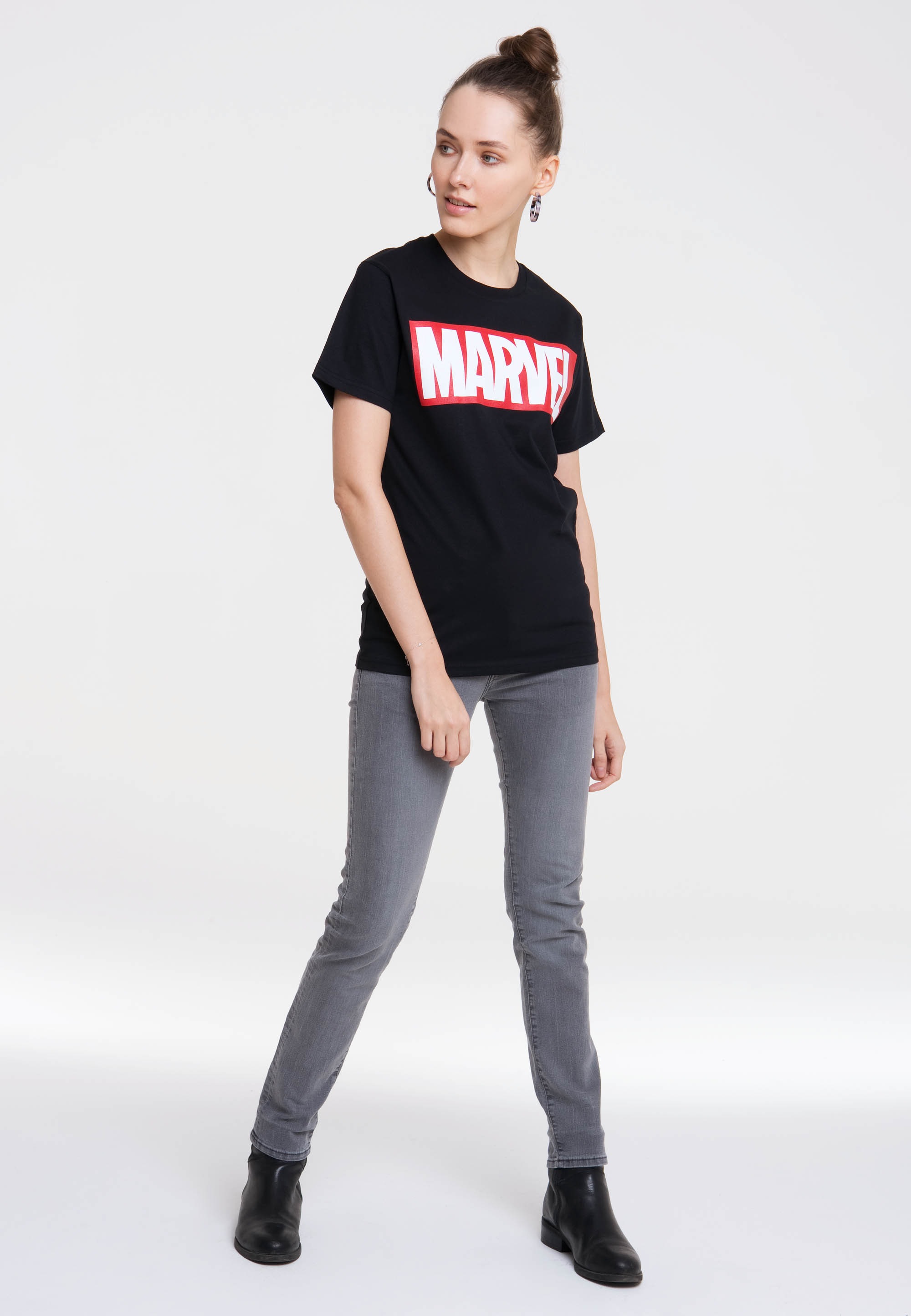 BAUR T-Shirt »Marvel | LOGOSHIRT mit bestellen großem Comics«, für Logo
