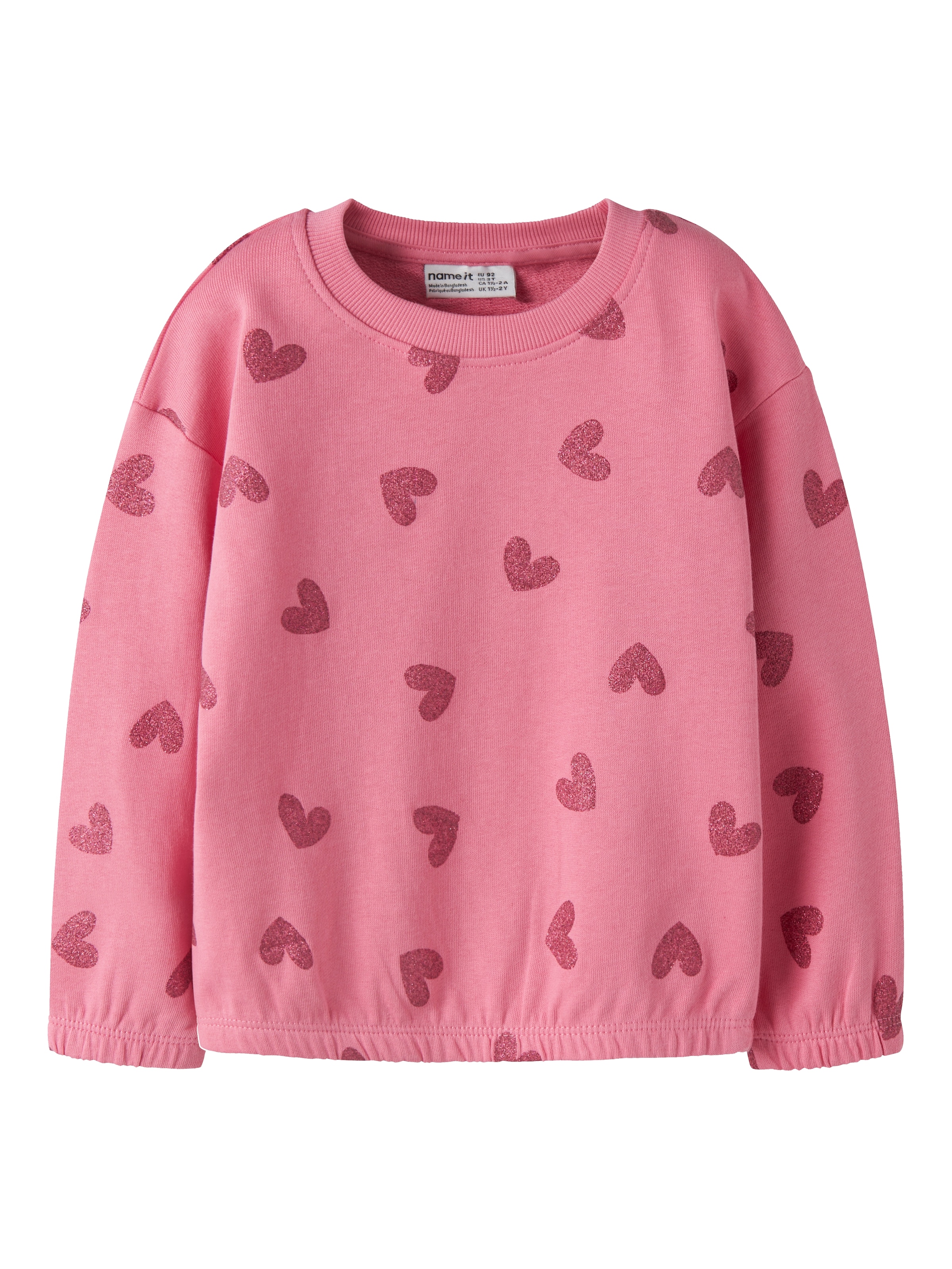 Name It Sweatshirt »NMFVILUBA LS NREG SWEAT UNB«, Baumwolle, regular fit
