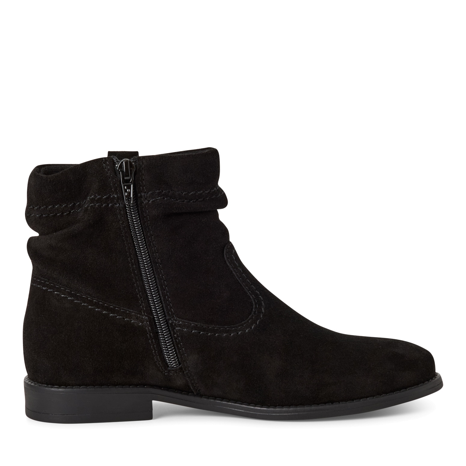 Tamaris Stiefelette, Blockabsatz, Boots mit Falten im slouchy Look