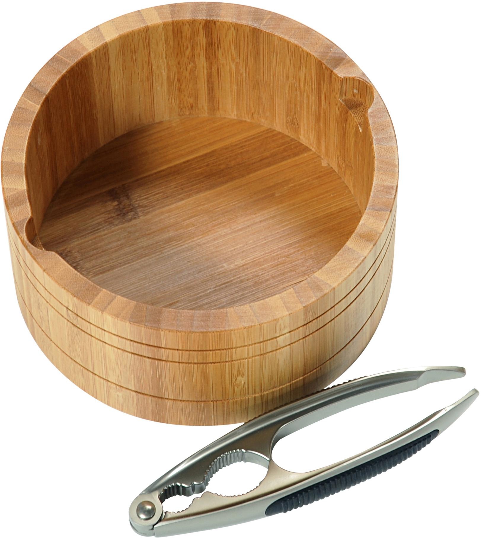 KESPER for kitchen & home Snackschale, 2 tlg., aus Bambus, inkl.  Nussknacker kaufen | BAUR