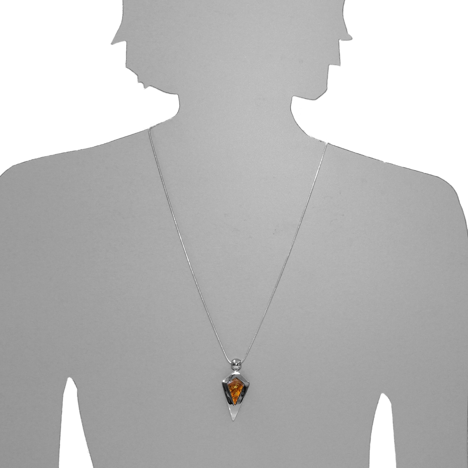 OSTSEE-SCHMUCK Kette mit Anhänger »Ostsee-Schmuck Kette mit Anhänger Erka Kette mit Anhänger Erka«, (2 tlg.)