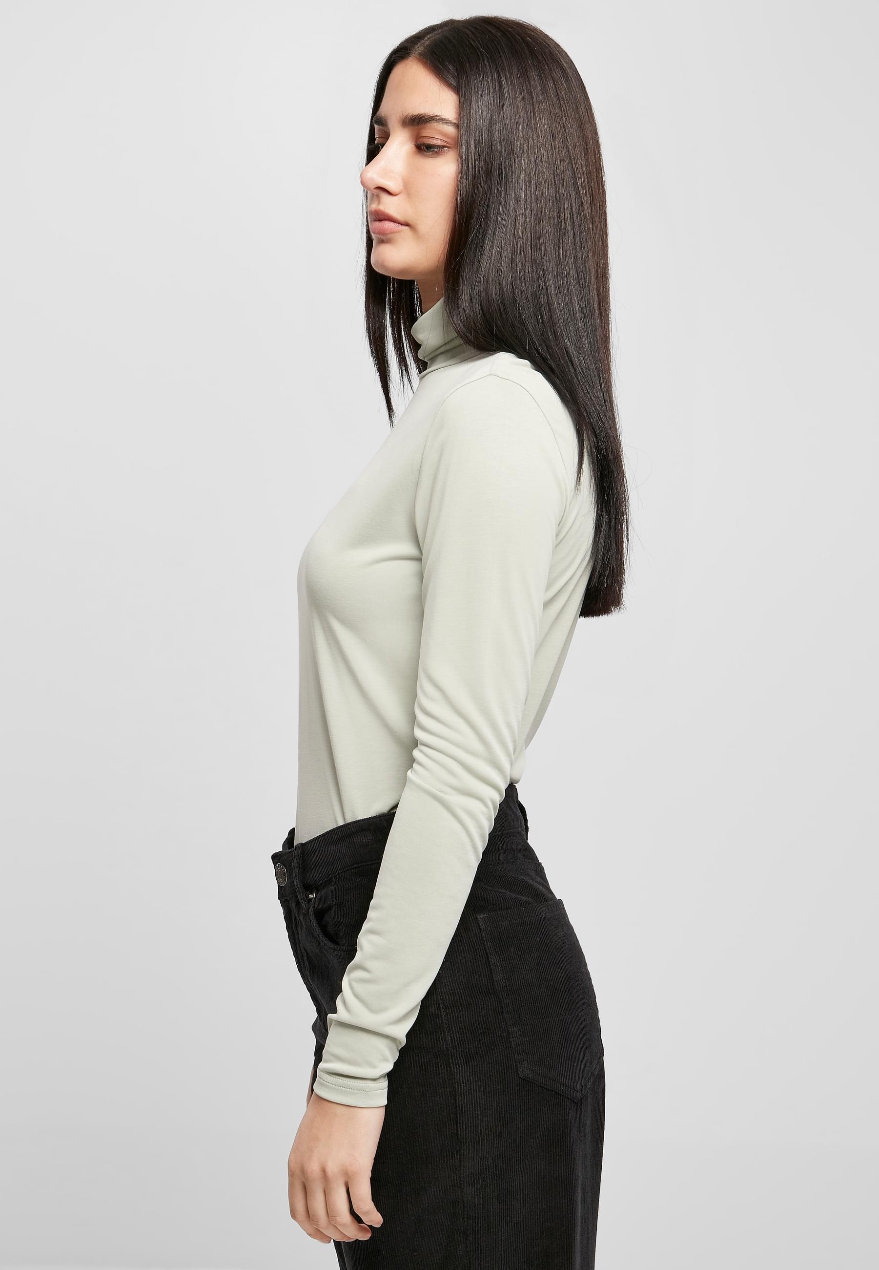 URBAN CLASSICS Langarmshirt »Urban Classics Damen Ladies Modal Turtleneck Longsleeve«, (1 tlg.)