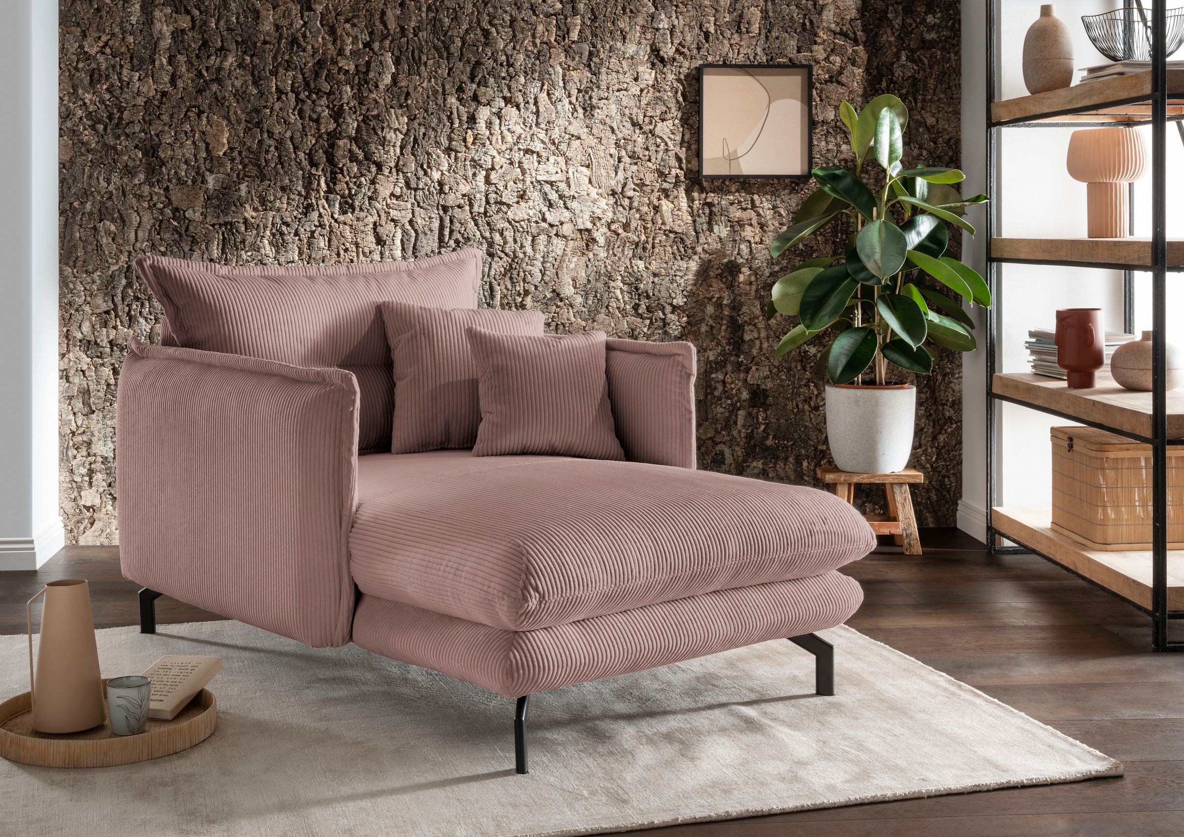 Home affaire Loveseat "LAVA Mega Ohrenbacken Sessel, modern & elegant, aktu günstig online kaufen