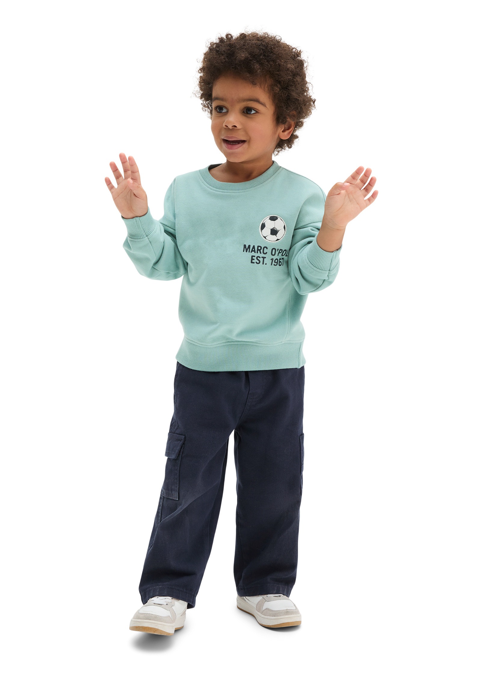 Marc O'Polo Sweatshirt »mit Fußball-Motiv und Rückenprint«

