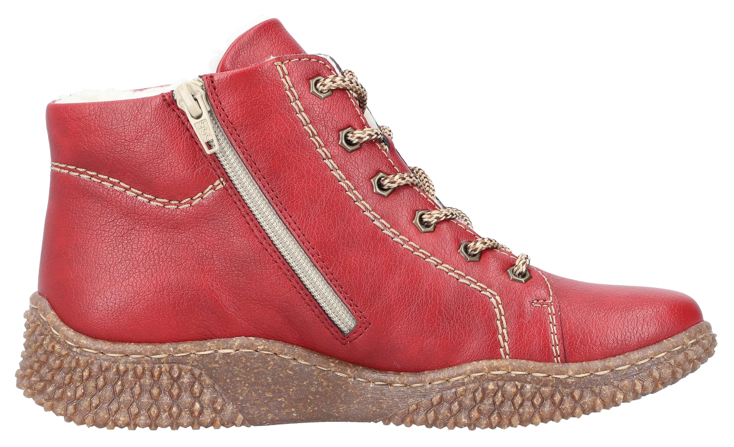 Rieker Winterboots, Schnürboots, Stiefelette, High Top Sneaker mit Innenreißverschluss