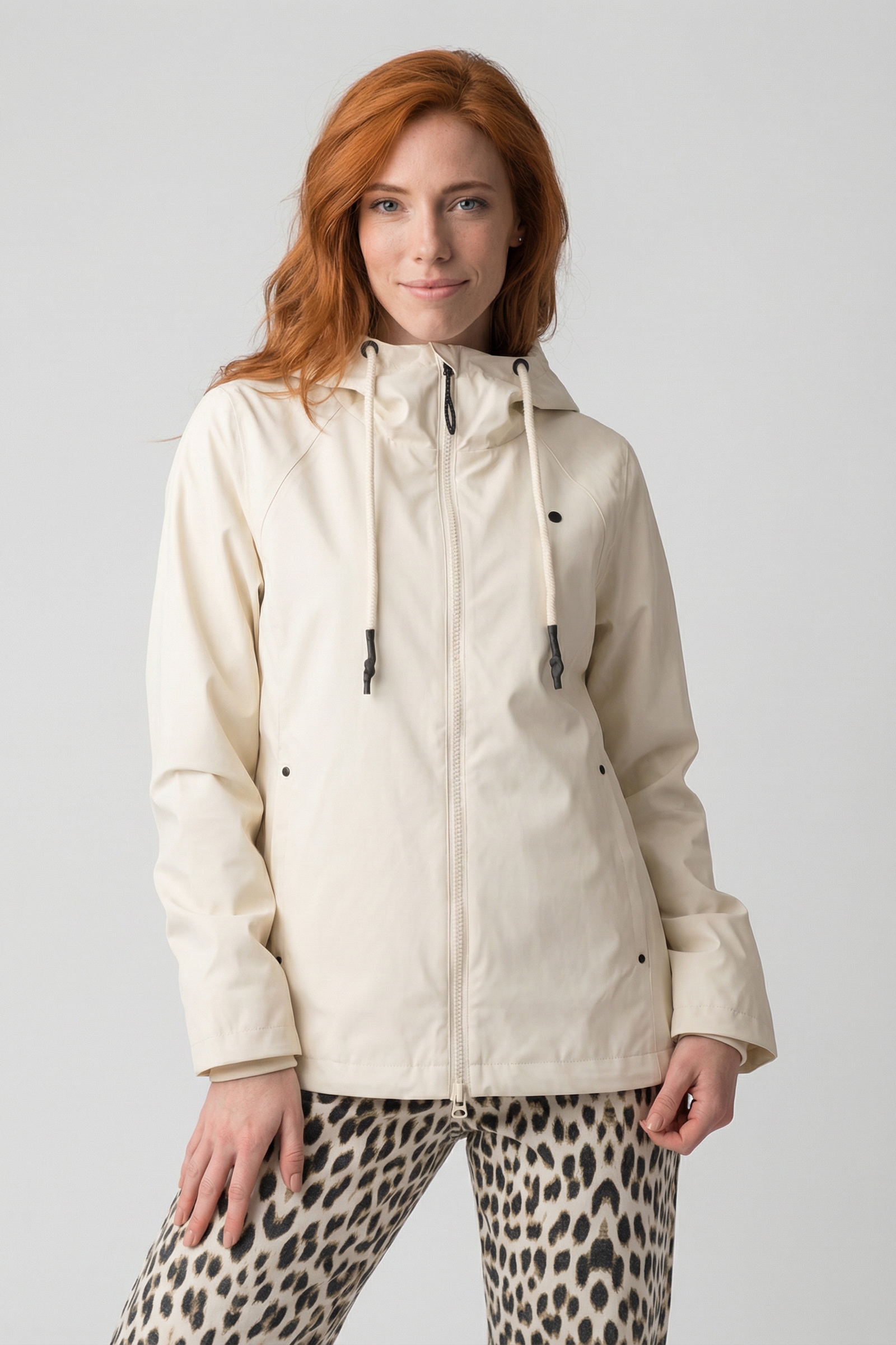 Alife & Kickin Sommerjacke »Damen PaolinaAK A Übergangsjacke, Jacke« Übergangsjacke mit Kapuze und Tunnelzug in recyceltem Materialmix