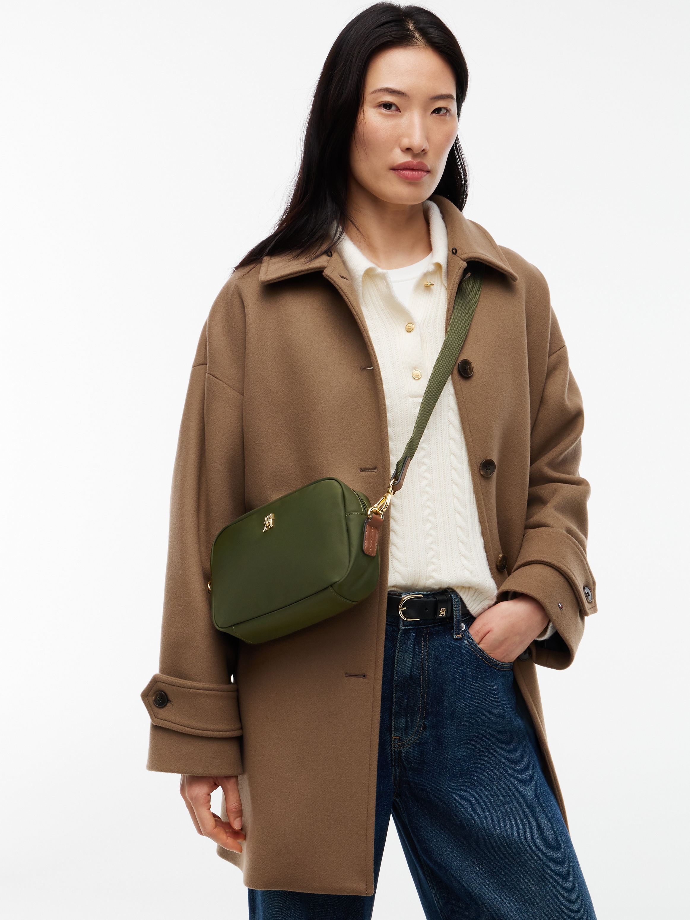 Tommy Hilfiger Mini Bag »POPETTE CAMERA BAG« , Damen Umhängetasche, Schultertasche mit TH-Schmuckelement