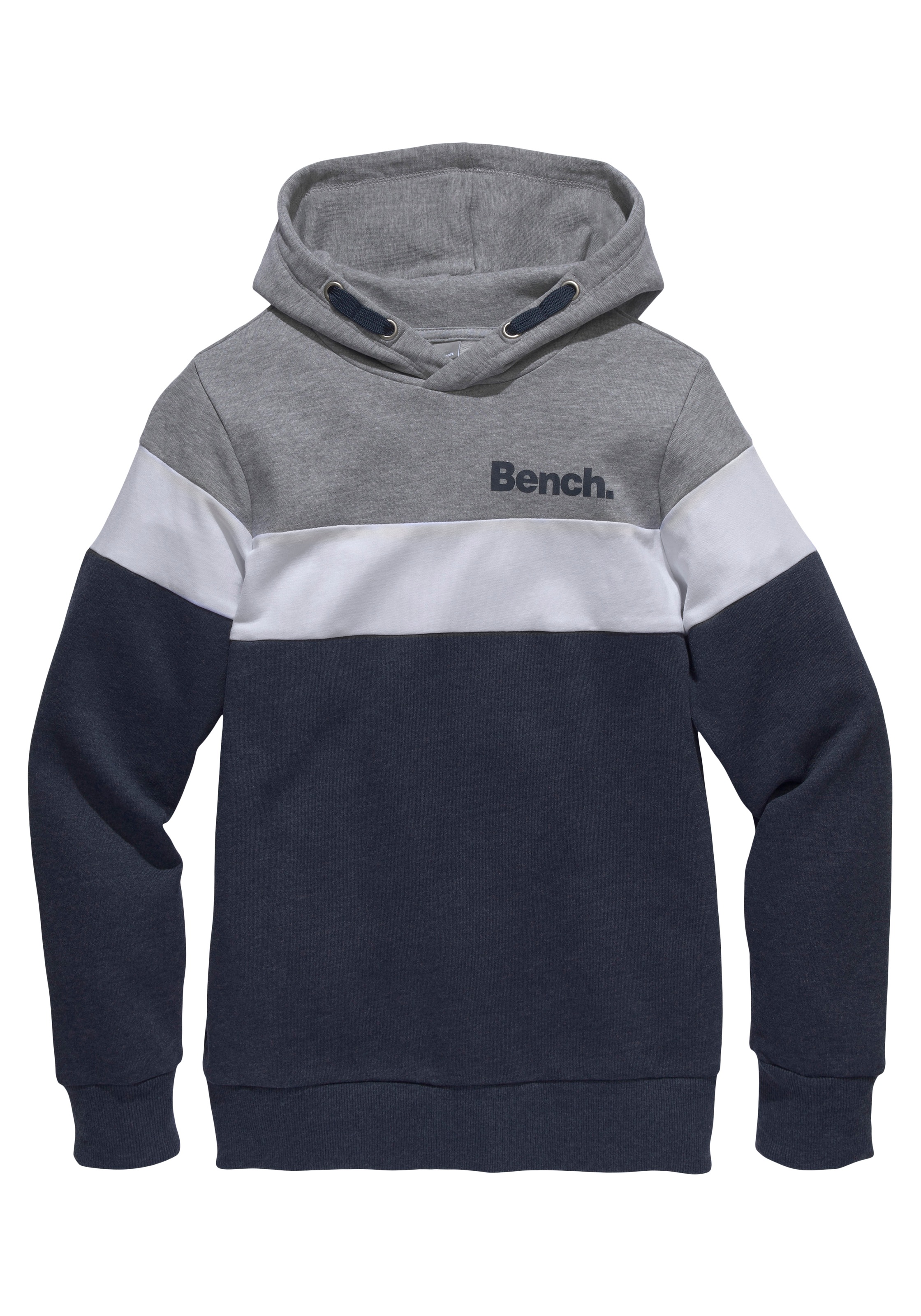 Bench. Kapuzensweatshirt »Colorblocking-Look«, mit farbigen Einsätzen  kaufen | BAUR | Rundhalsshirts