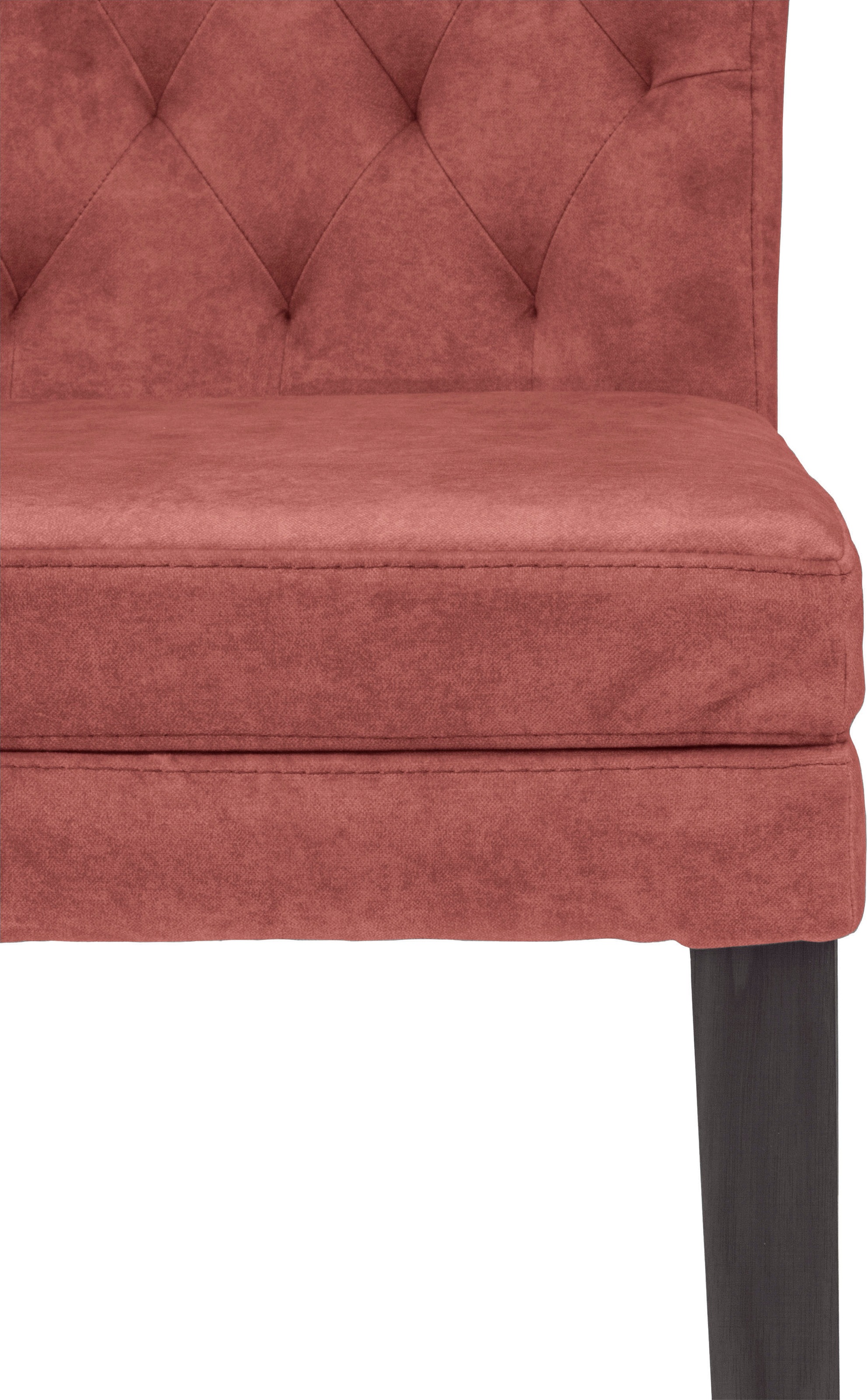 Home affaire 4-Fußstuhl »Colorado«, (Set), 2 St., Samtvelours, Beine aus Buche, wengefarben lackiert, Im 2er, 4er oder 6er-Set
