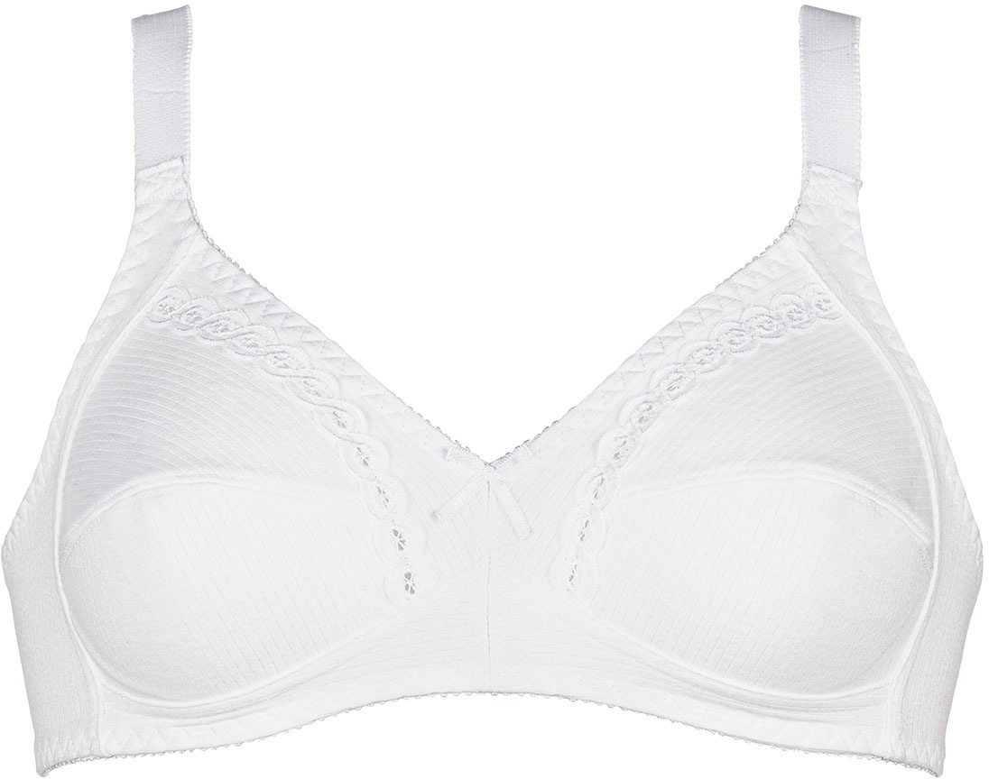 Thumbnail - Naturana Soft-BH "Classics", feminin, bequem, breite Träger, ohne Bügel, dekorative Schleife