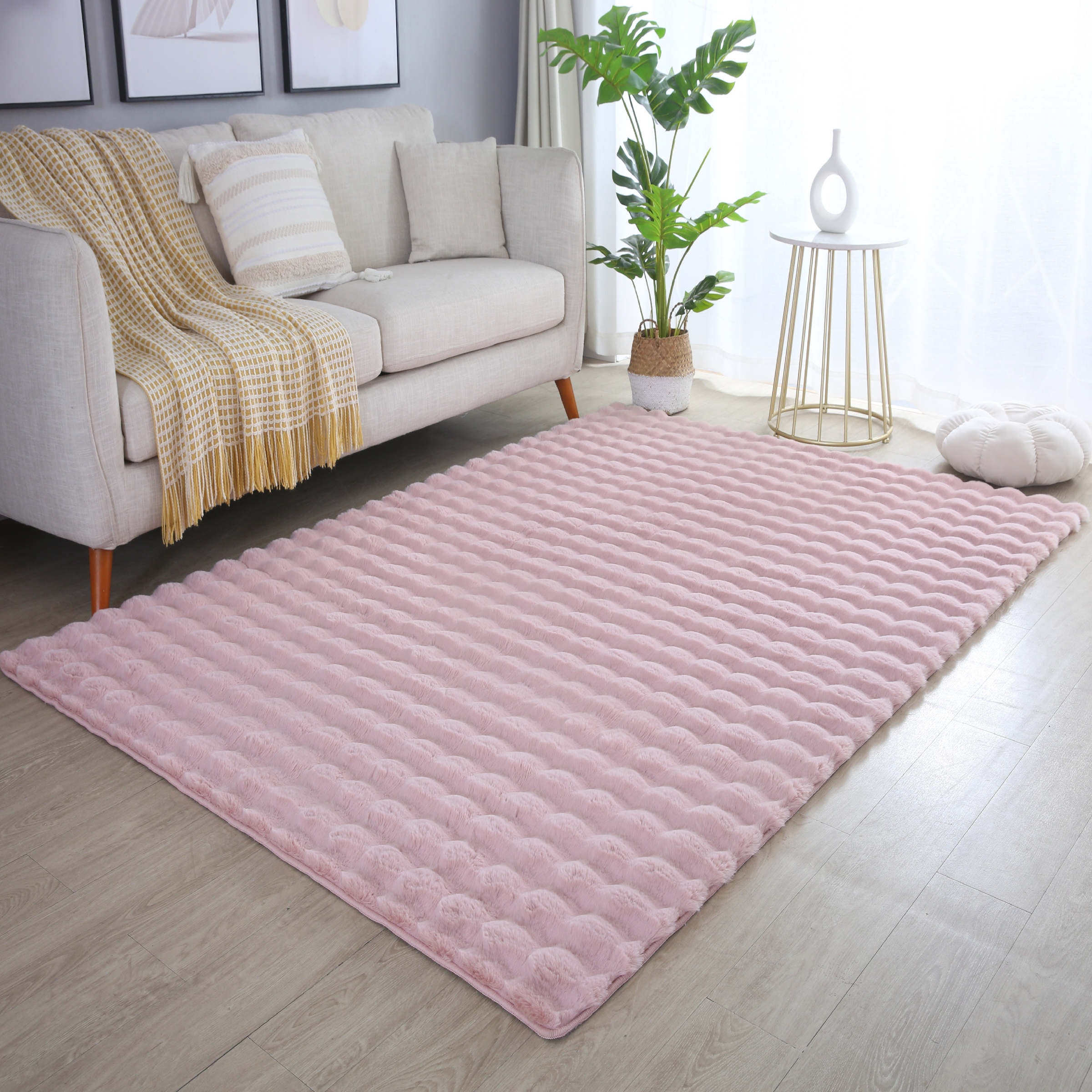 Ayyildiz Teppiche Hochflor-Teppich »AMBIANCE 5110«, rechteckig, 25 mm Höhe, Läufer / Besonders weich / Dicker Flor / Pflegeleicht
