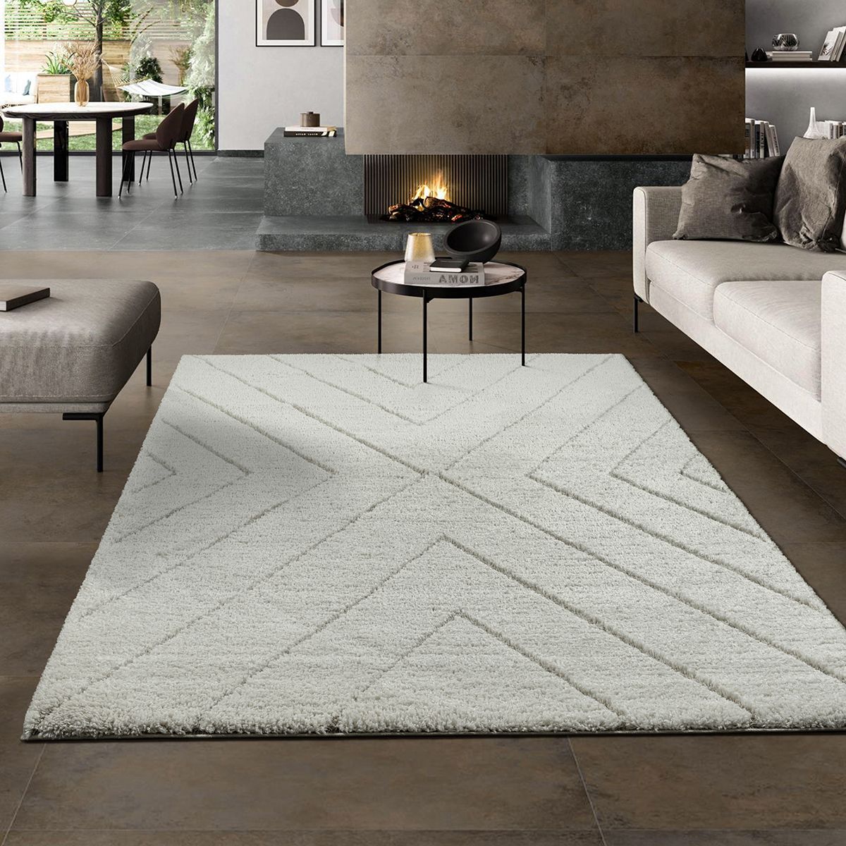 the carpet "Bahar Shaggy" rechteckig 30 mm Höhe Shaggy eleganter Wohnzimmer Teppich Hochflor
