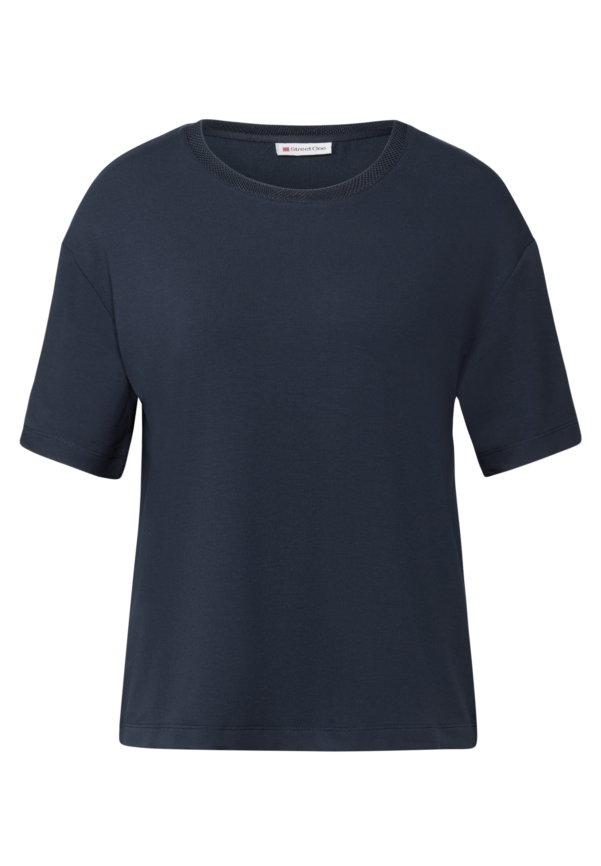 STREET ONE T-Shirt, aus elastischem Materialmix