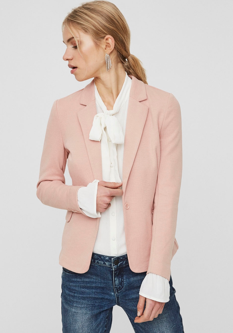 Vero Moda Jerseyblazer "VMJULIA LS BLAZER JRS NOOS" günstig online kaufen