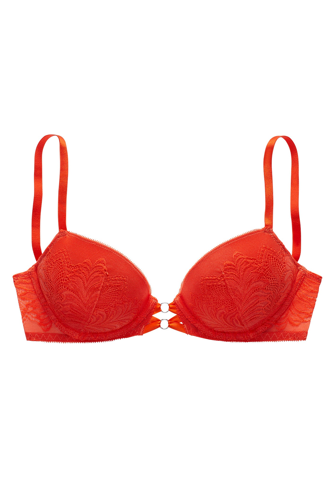 LASCANA Push-up-BH, überzogen mit feiner, floraler Spitze, Dessous