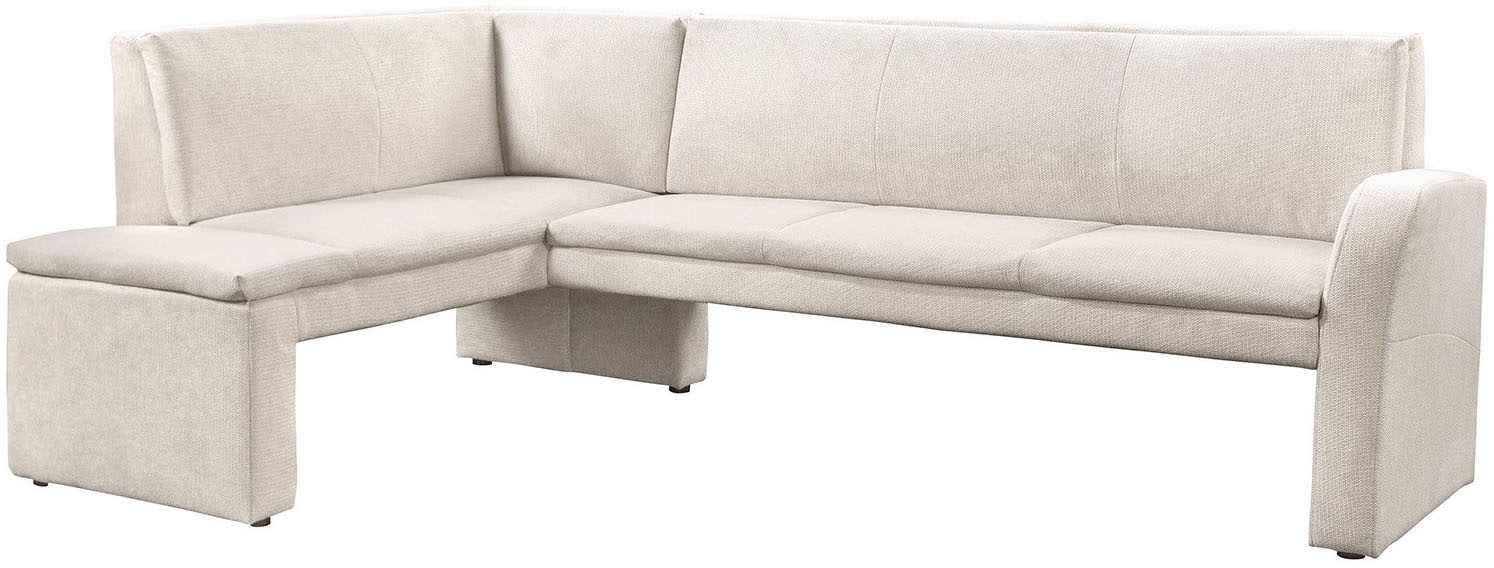 exxpo - sofa fashion Eckbank "Cortado, elegant und modern mit hohem Sitzkomfort" hohe Bodenfreiheit, schöne Detailverarbeitung, wahlweise Lederbezug