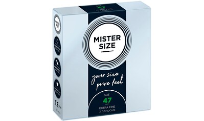 MISTER SIZE Kondome »47 mm«, (Packung, 3 St.), hauchdünne Wandstärke kaufen