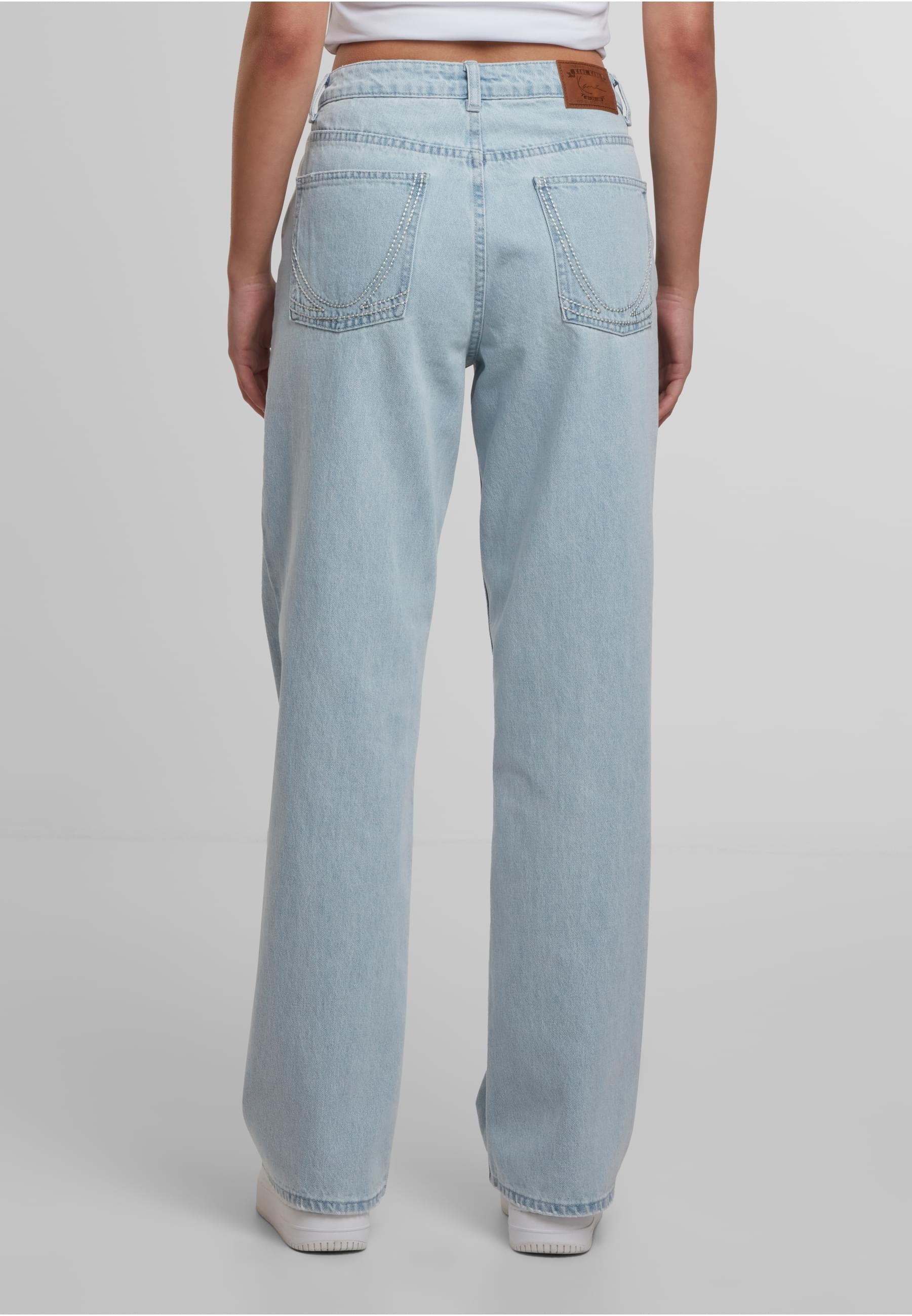 Karl Kani Bequeme Jeans »Karl Kani Signature K Straight Leg Denim bleached«