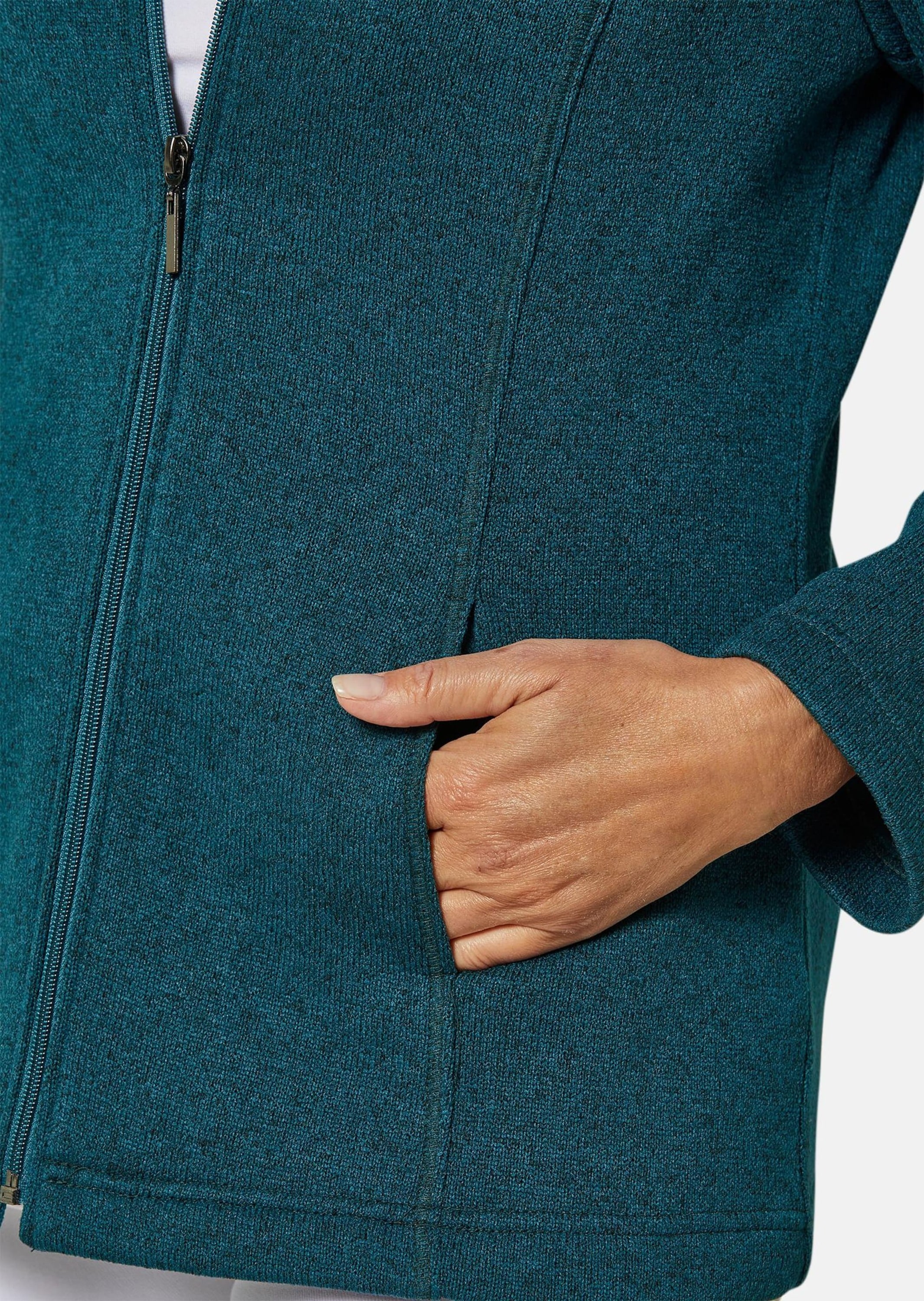 GOLDNER Fleecejacke »Strick-Fleecejacke Kuschelweiche Strickfleece-Jacke«