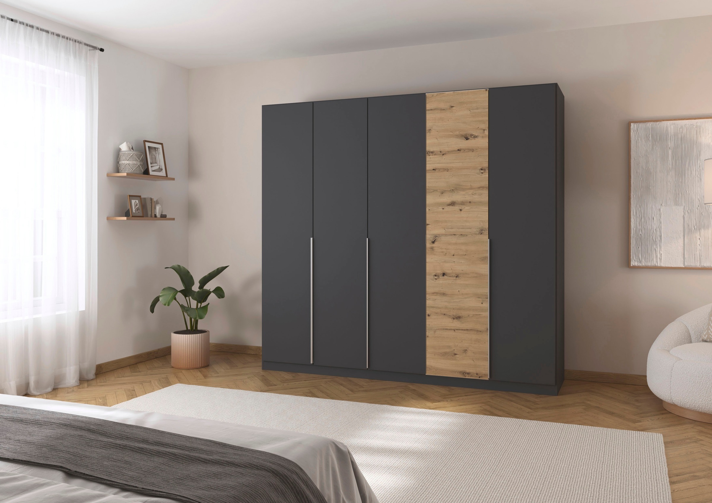 rauch Drehtürenschrank "Bellezza" inkl. Schubkasteneinsatz, Wäscheeinteilun günstig online kaufen