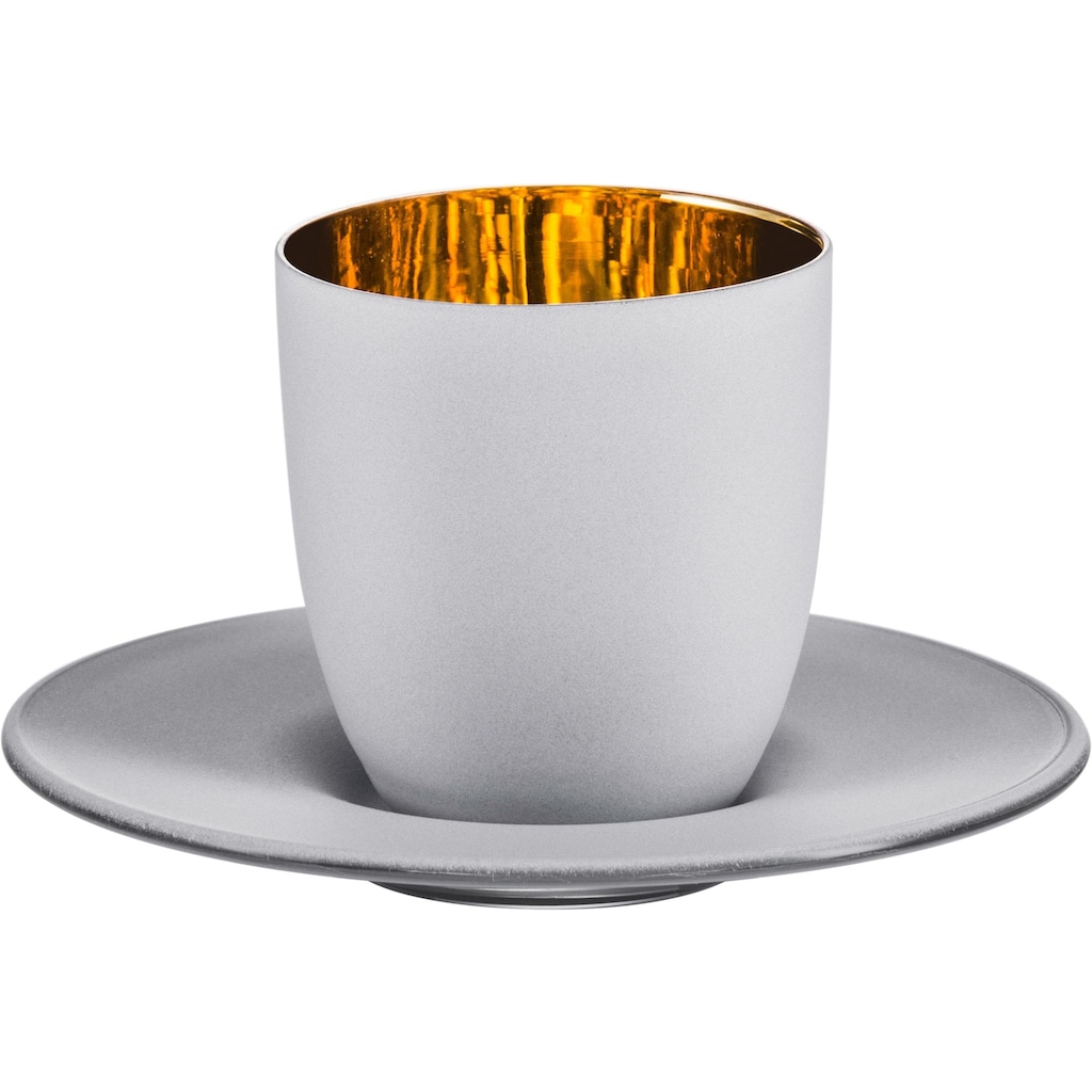 Eisch Espressoglas »Cosmo gold«, (Set, 2 tlg.)