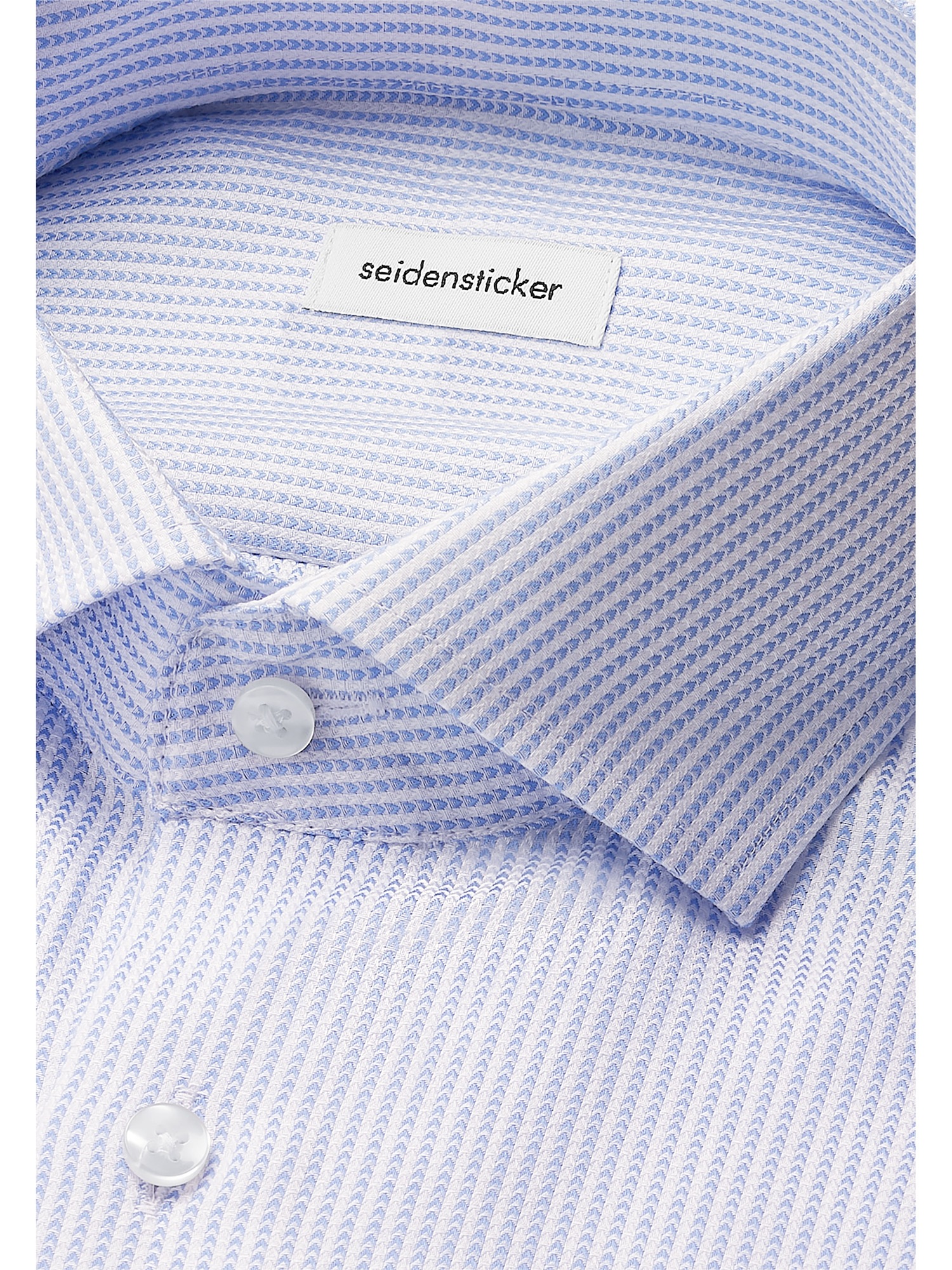 seidensticker Businesshemd »Schwarze Rose« Slim 1/1 Kentkragen Struktur