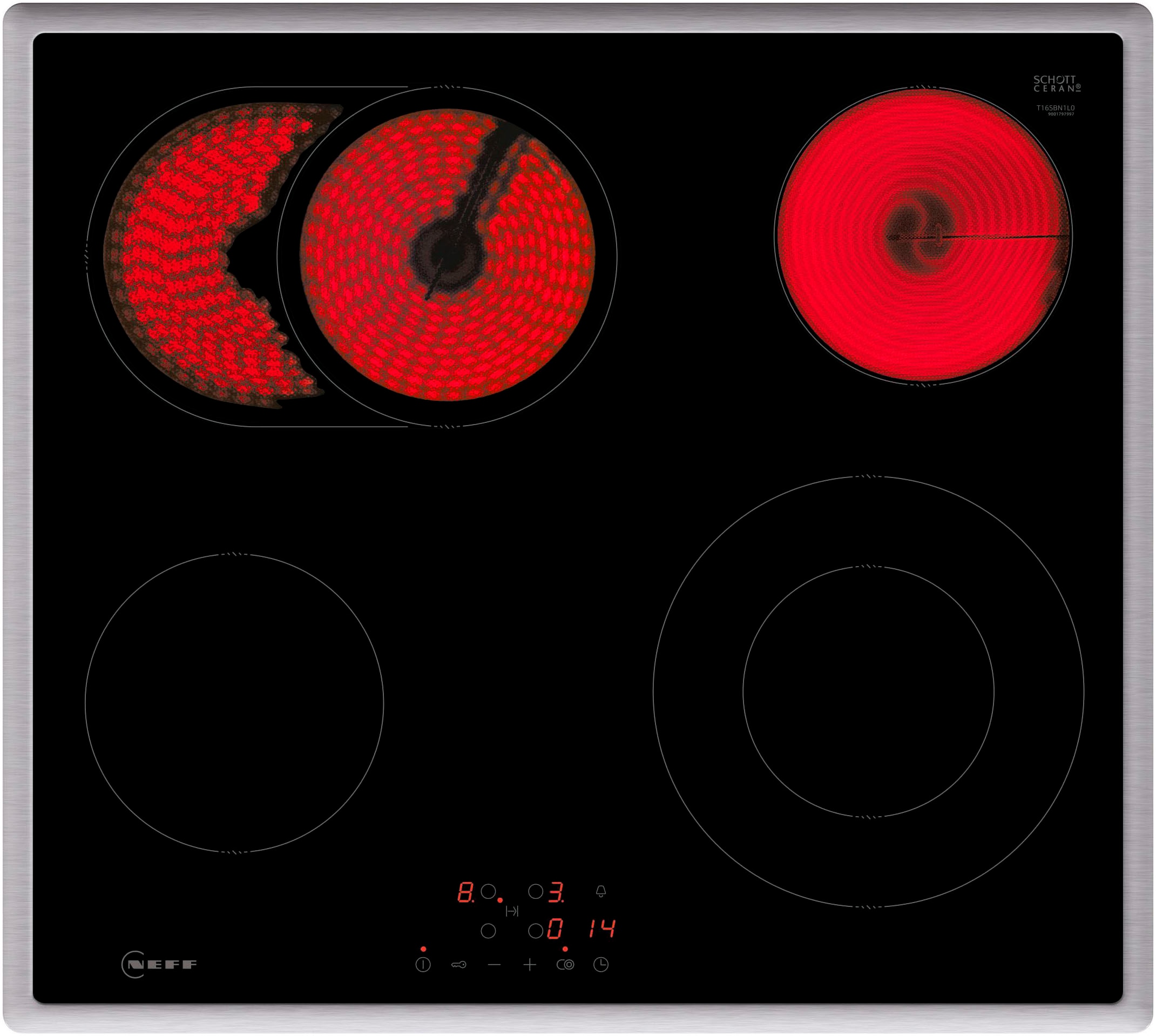 NEFF Backofen-Set »BTX46PB«, N30, BTX46PB, mit Teleskopauszug nachrüstbar, Pyrolyse-Selbstreinigung