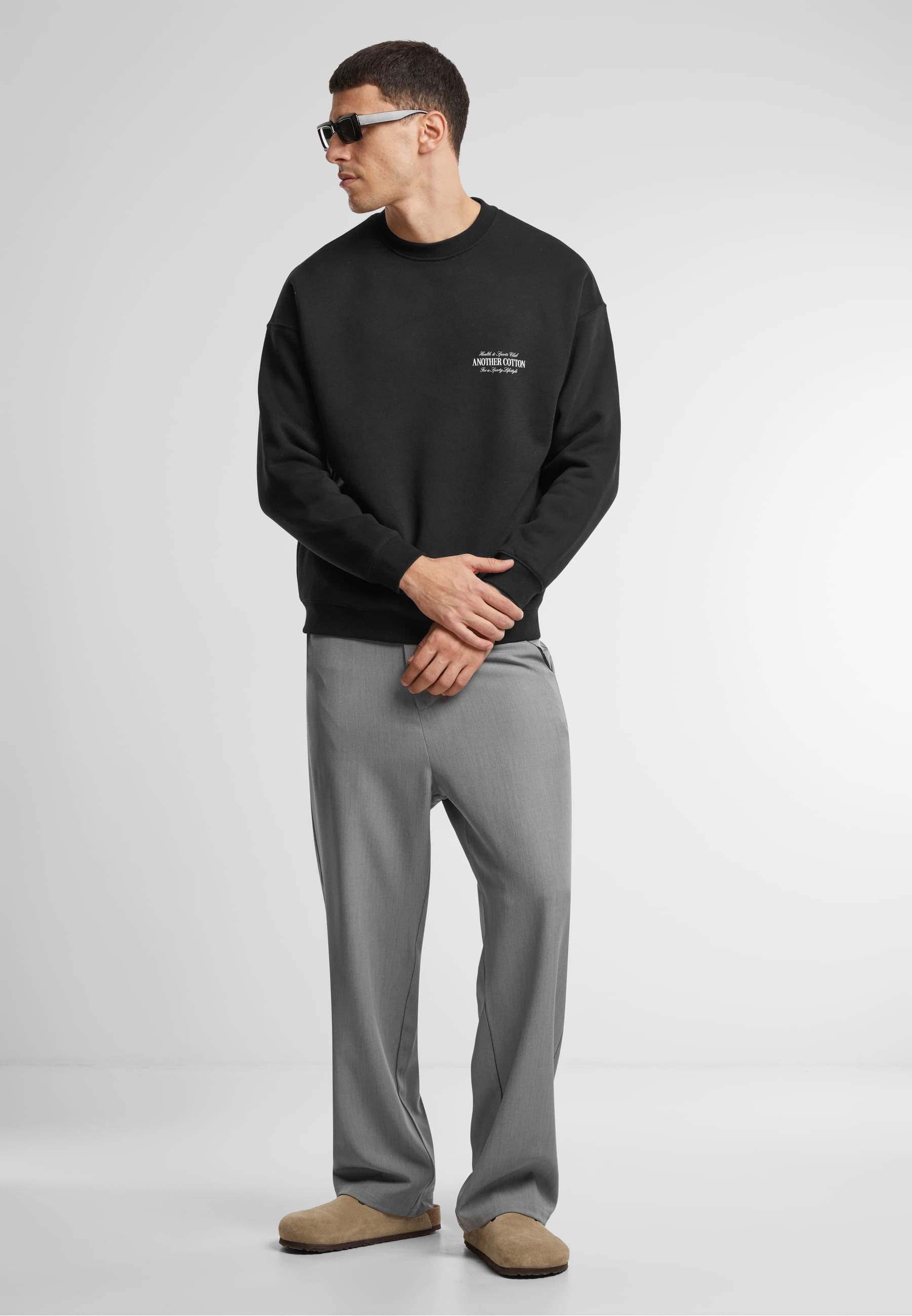 Another Cotton Lab Rundhalspullover »Another Cotton Lab Health and Sports Club Oversized Sweatshirt«, (1 tlg.)
