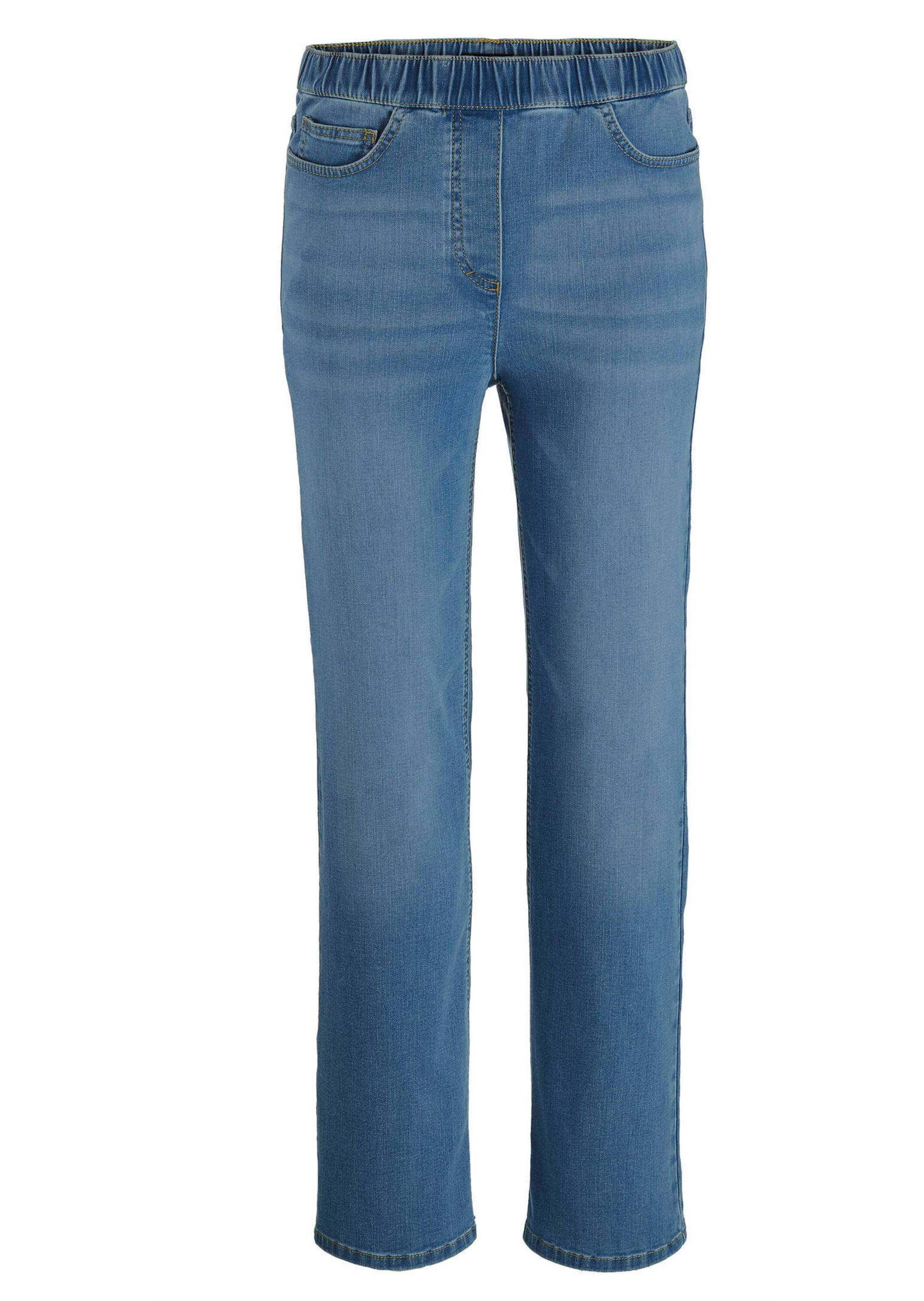 GOLDNER Stretch-Jeans "Bequeme Jeanshose VERA" runde Eingriffstaschen