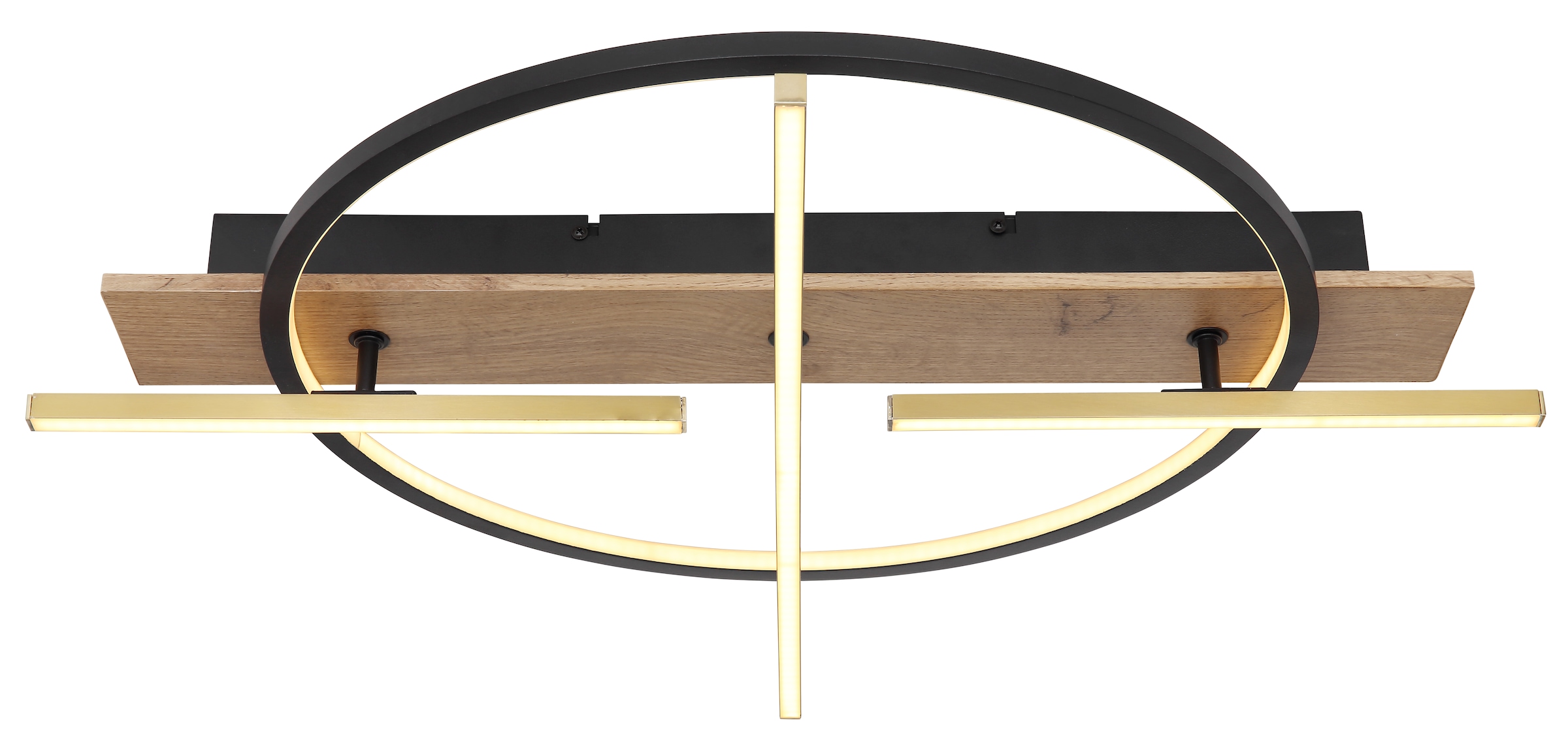GLOBO LIGHTING LED Deckenleuchte »BEATRIX«, Leuchtmittel LED-Modul | LED fest integriert, Deckenlampe/Wohnzimmer/Schlafzimmer/modern/Holz