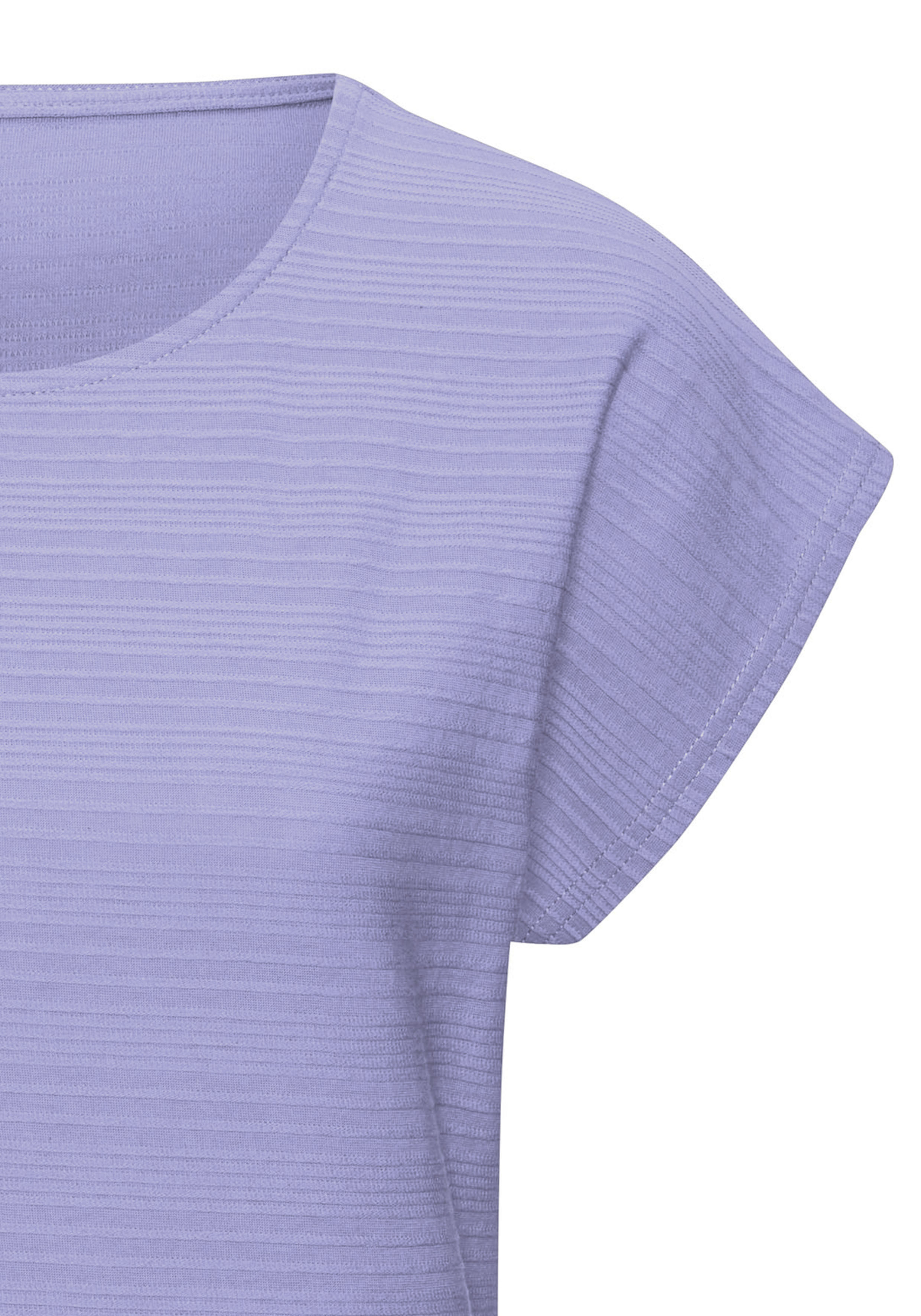 Thumbnail - Vivance T-Shirt "mit modischer Streifenstruktur", aus weicher Baumwoll-Qualität