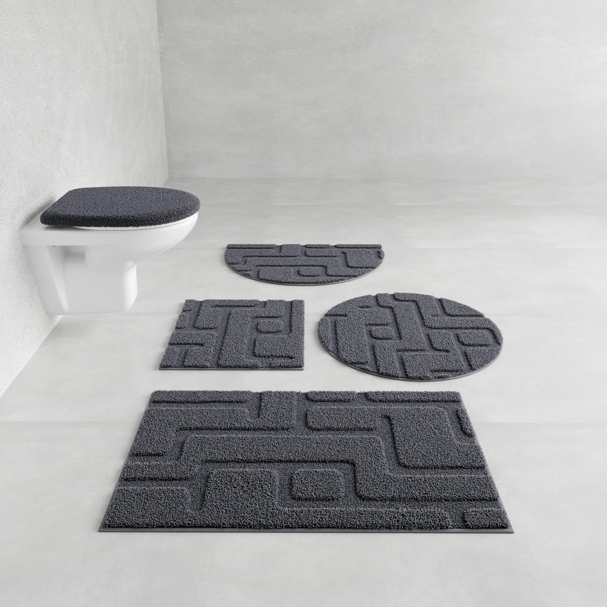 Grund Badematte "Riana, Badvorleger, Badezimmer Teppich, sehr weich" Höhe 2 günstig online kaufen
