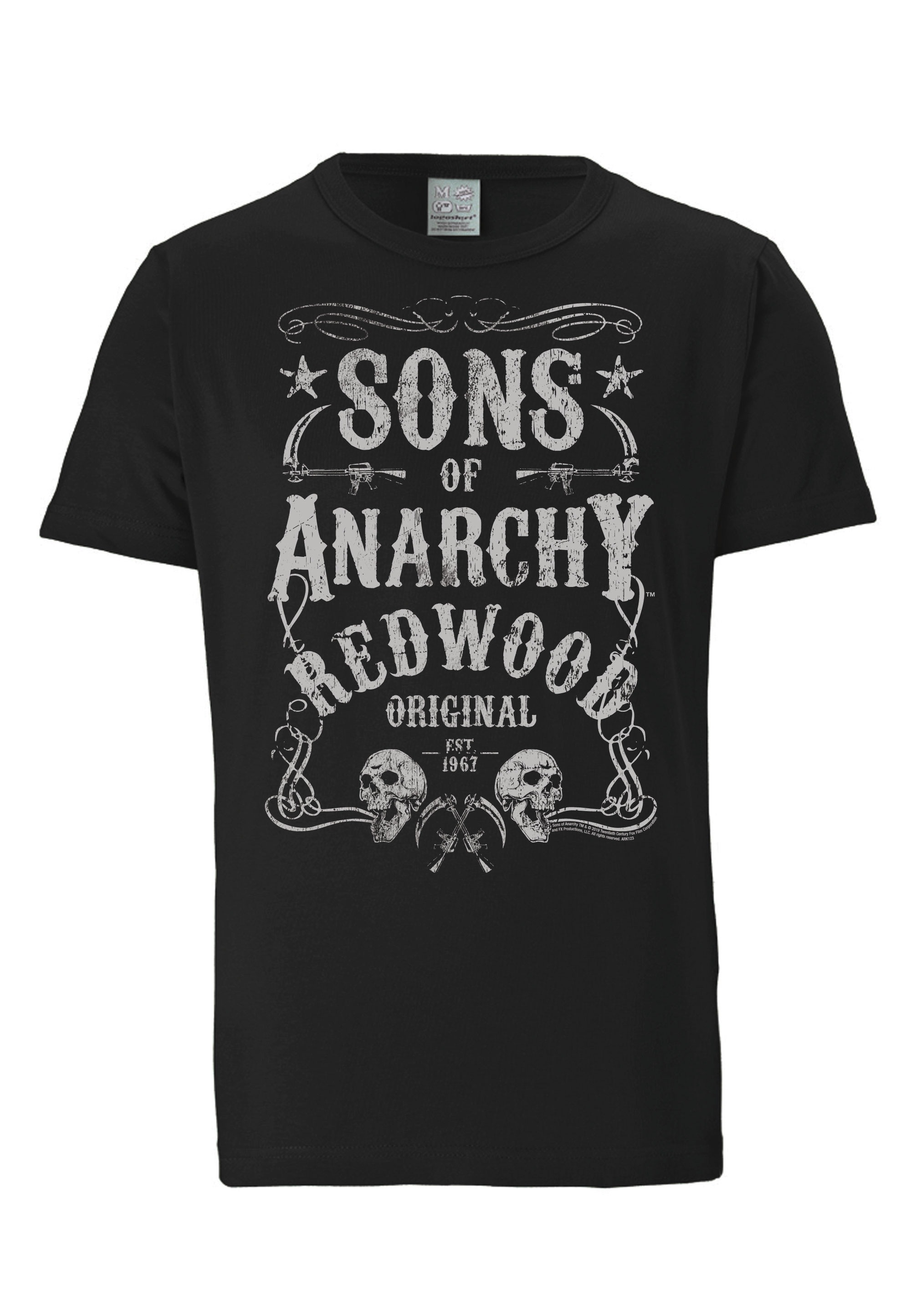 LOGOSHIRT T-Shirt »Sons Of Anarchy - Redwood Original«, mit lizenziertem Print