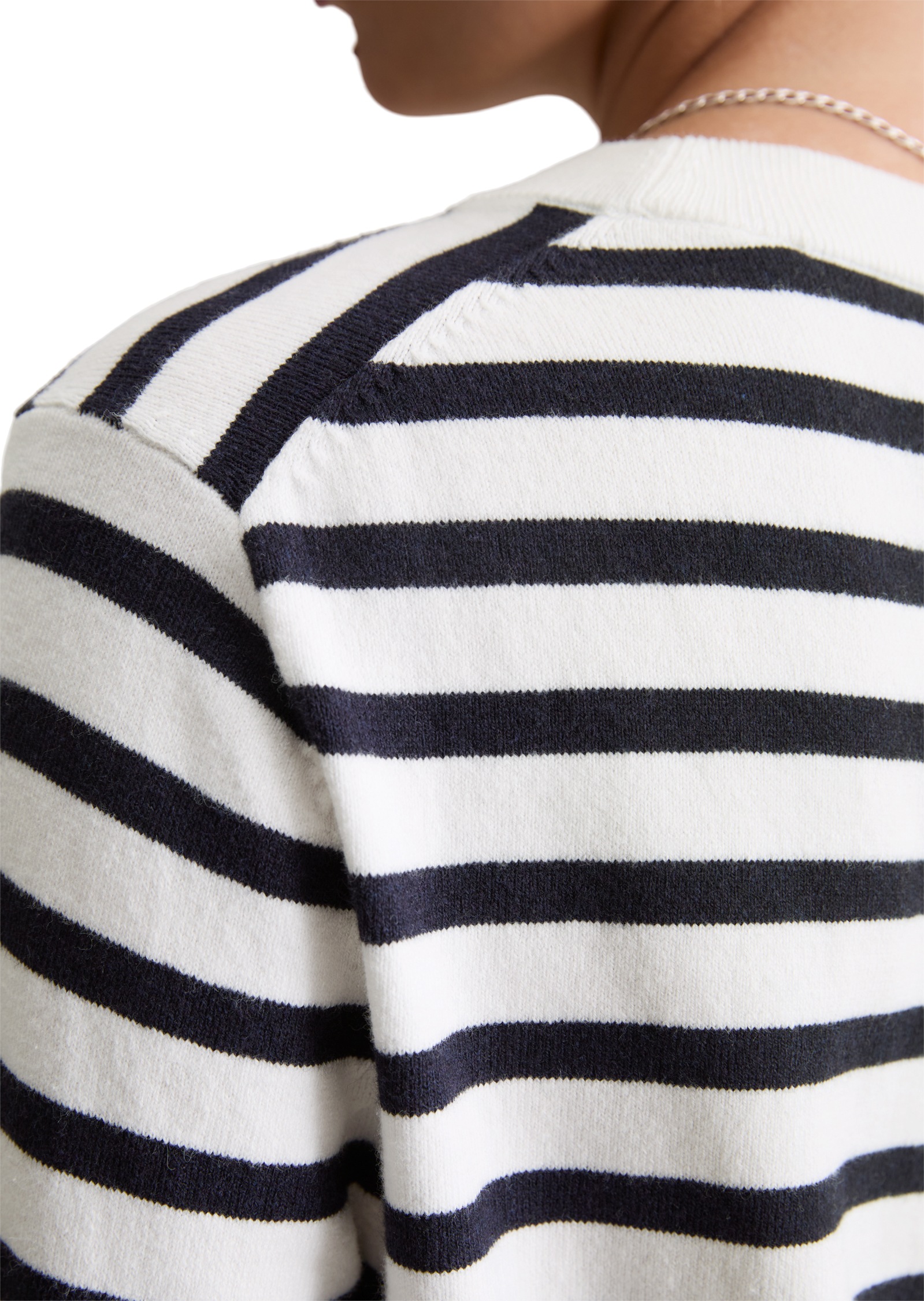 Thumbnail - Marc OPolo DENIM Rundhalspullover "regular fit aus Soft Cotton Stretch"