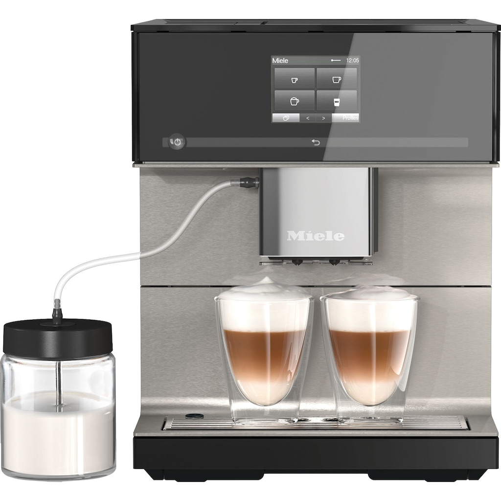 Miele Kaffeevollautomat »CM7550 CoffeePassion«, inkl. Milchgefäß, Kaffeekannenfunktion