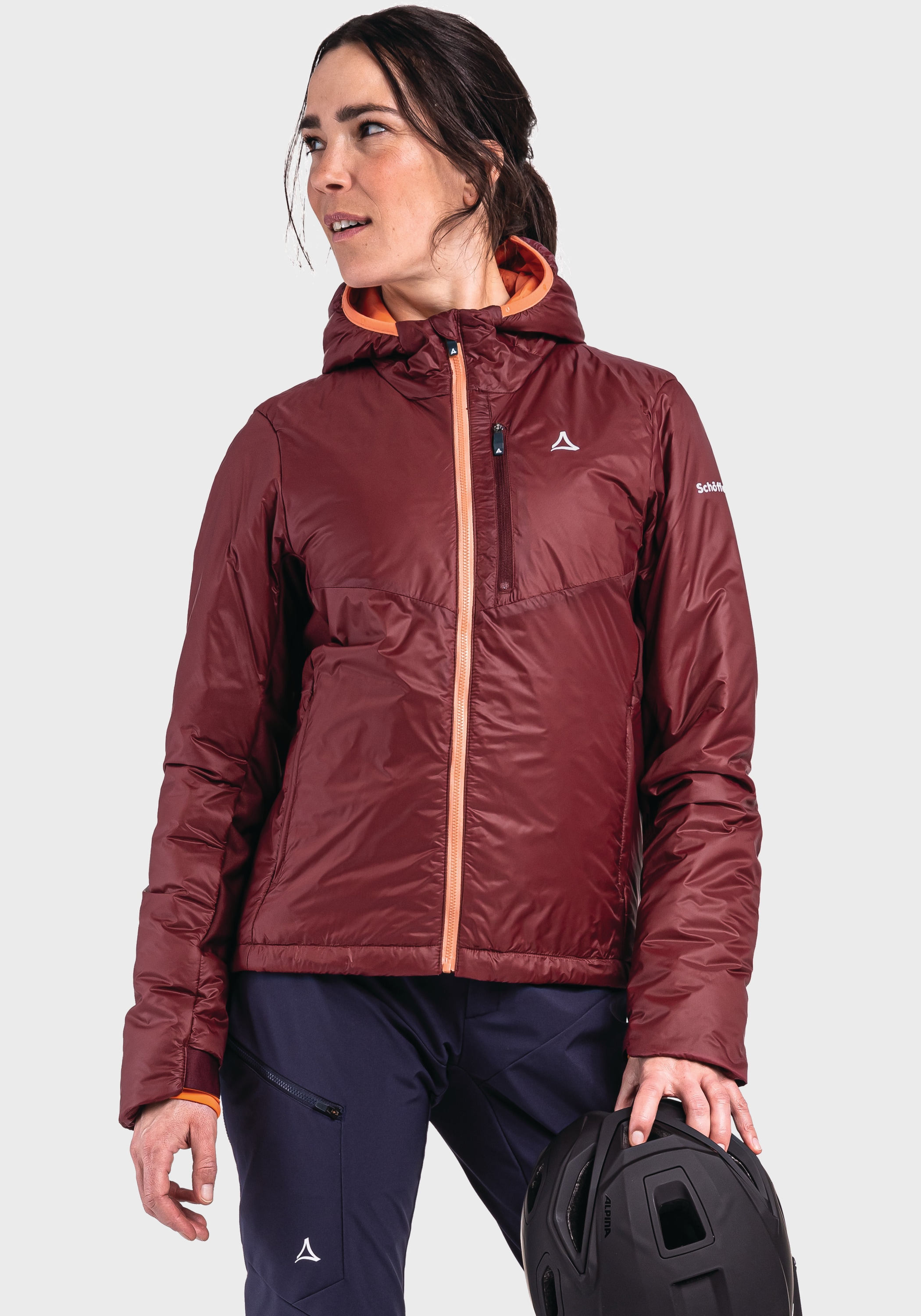 Schöffel Outdoorjacke »Ins Hybrid Black Raven L«, mit Kapuze