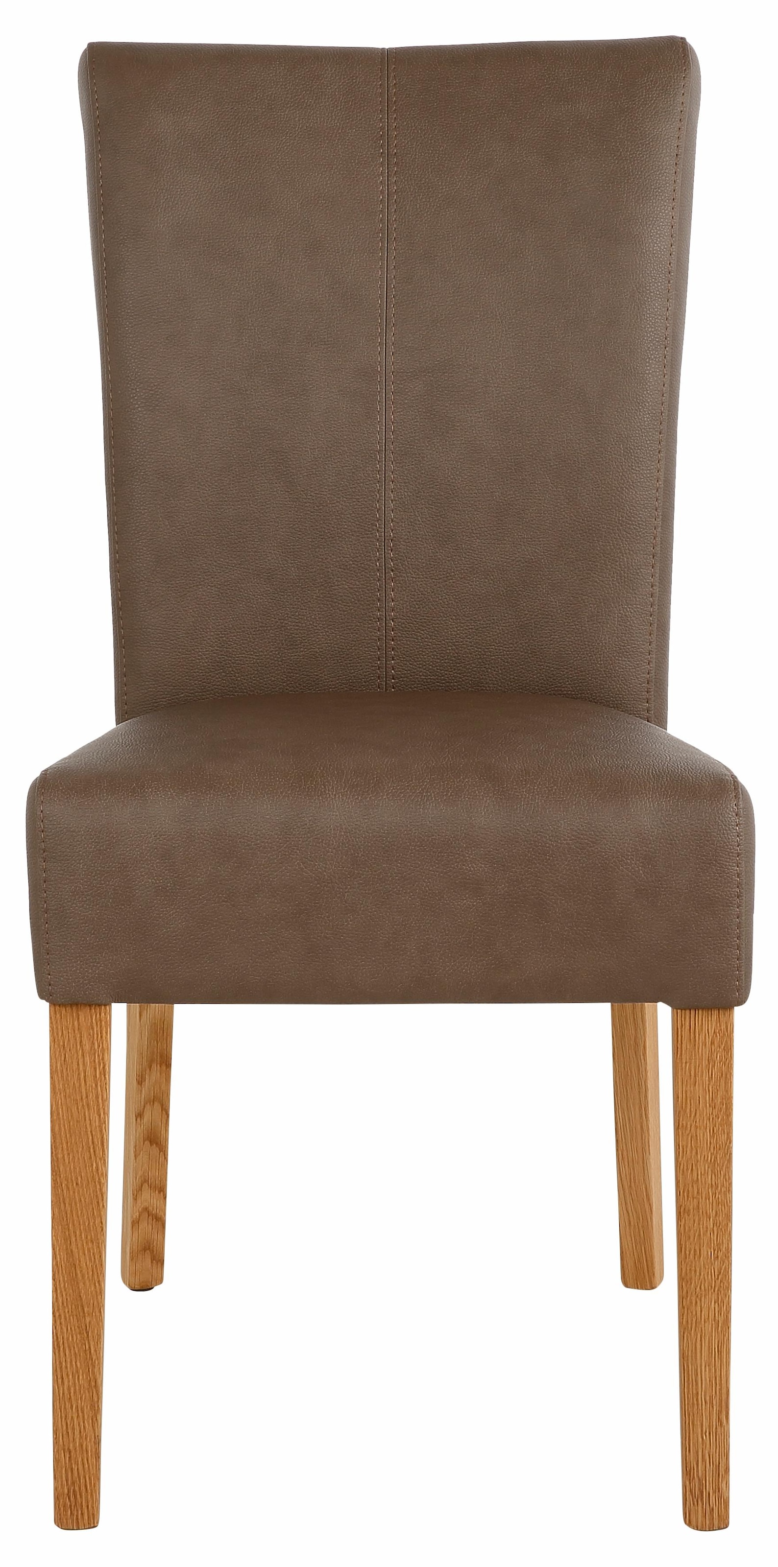 Home affaire Esszimmerstuhl »Queen Polsterstuhl BESTSELLER«, (Set), 2 St., Kunstleder, verschiedene Bezüge, Gestell Massivholz