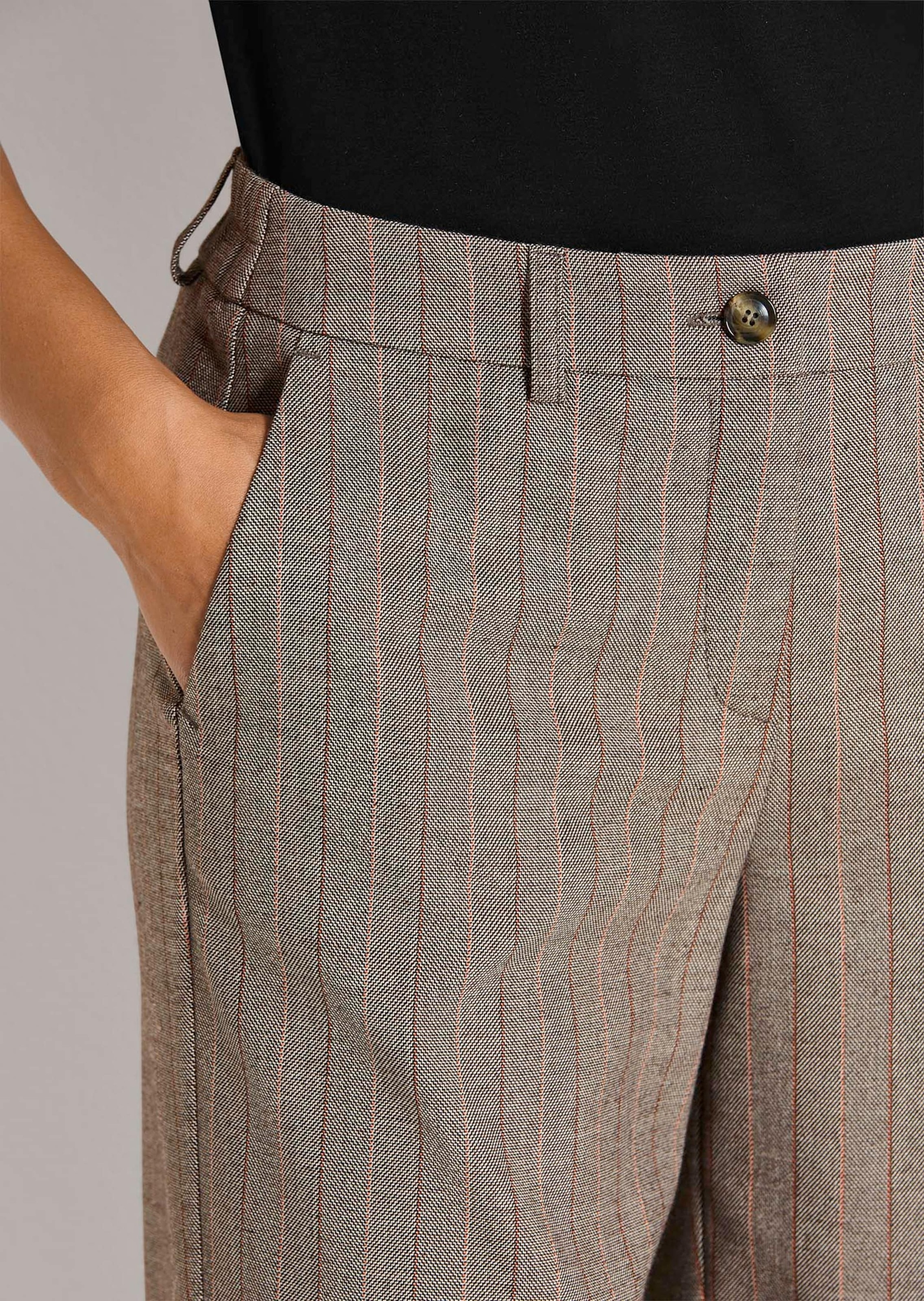 MADELEINE Palazzohose »Hose Wide-Leg-Hose mit Nadelstreifen«